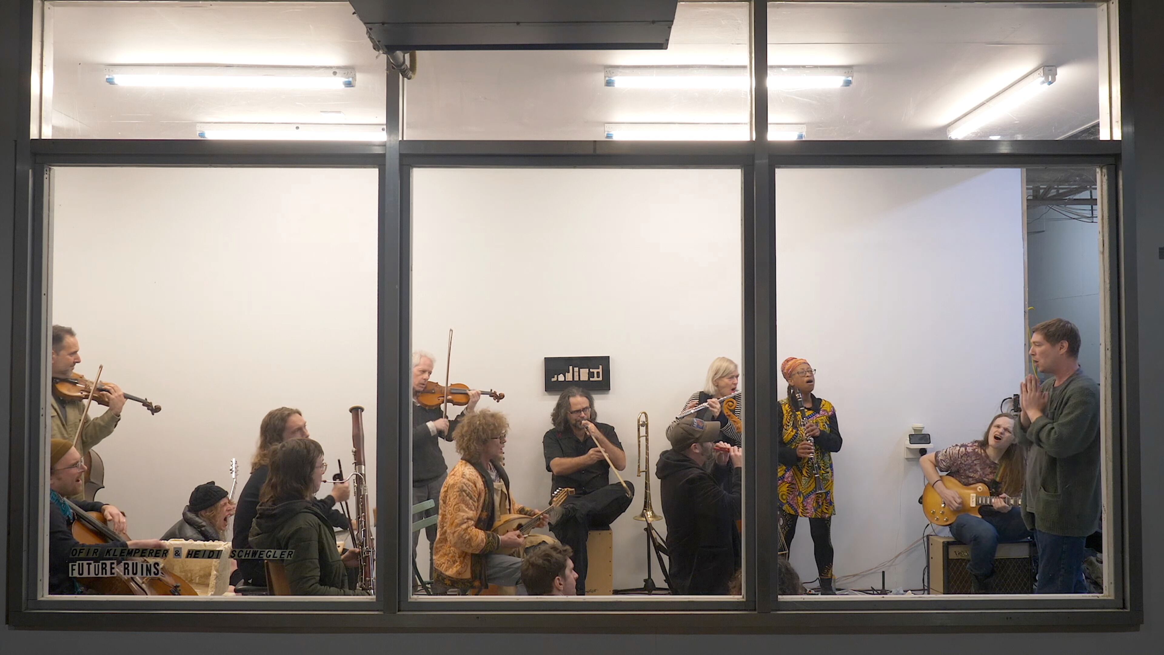 Ofir Klemperer leads the Atlanta Improvisers Orchestra at The END Project Space in 2022.
Courtesy of Ofir Klemperer