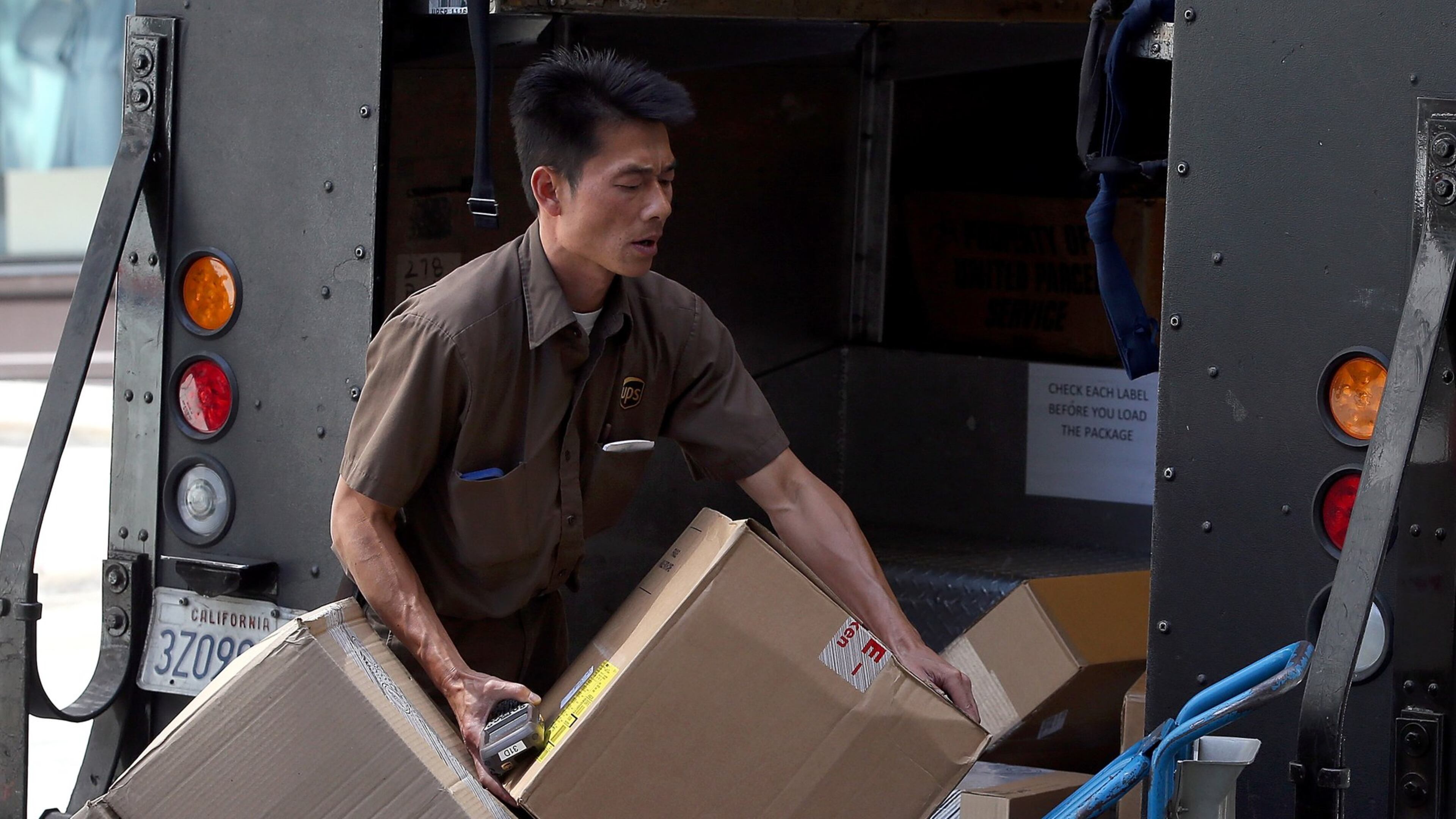 Logistics and transportation jobs were among those that grew in December. (Photo by Justin Sullivan/Getty Images)