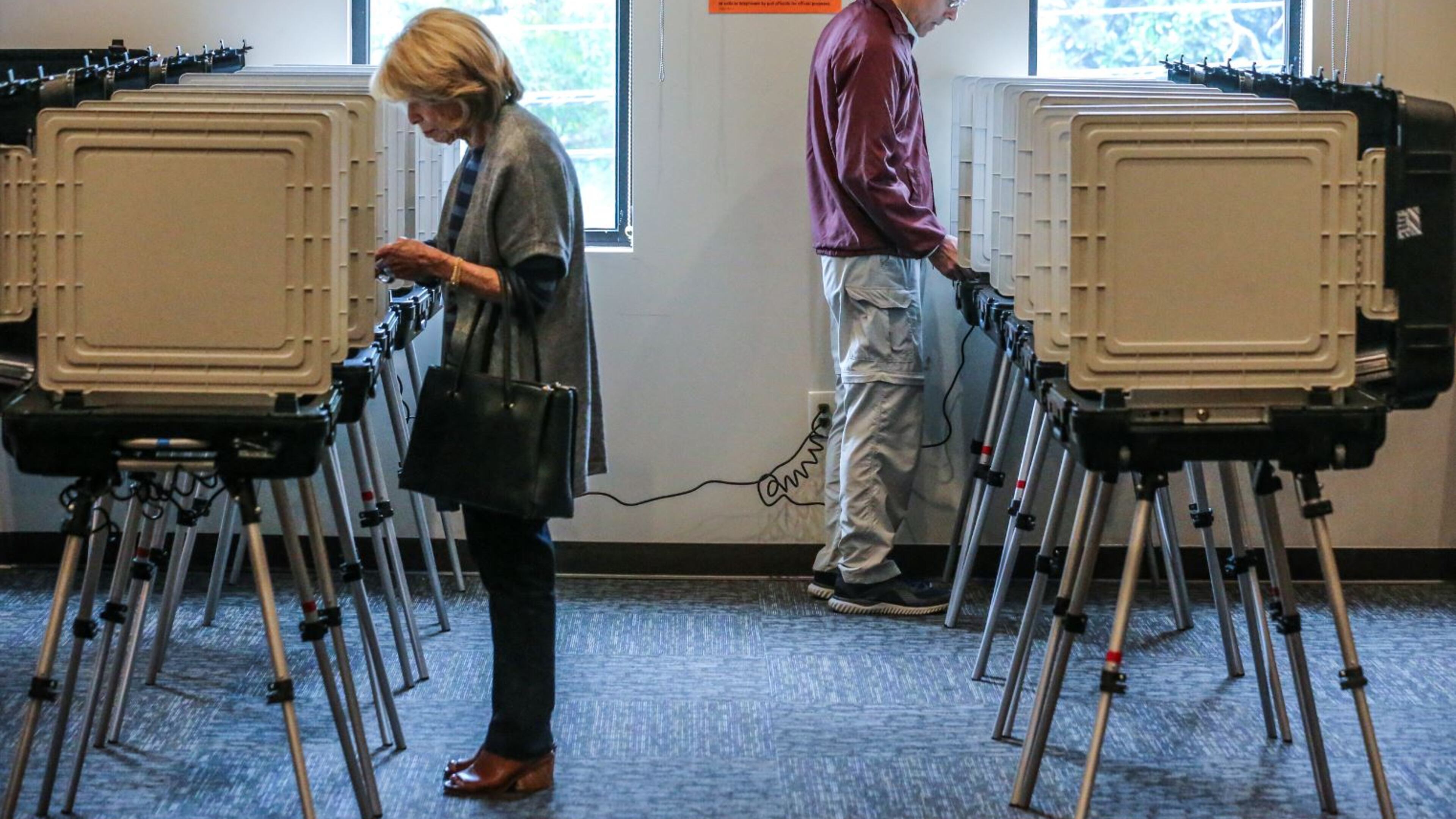 DeKalb County voters cast their ballots at Brookhaven Christian Church on Tuesday, Nov. 5, 2019.