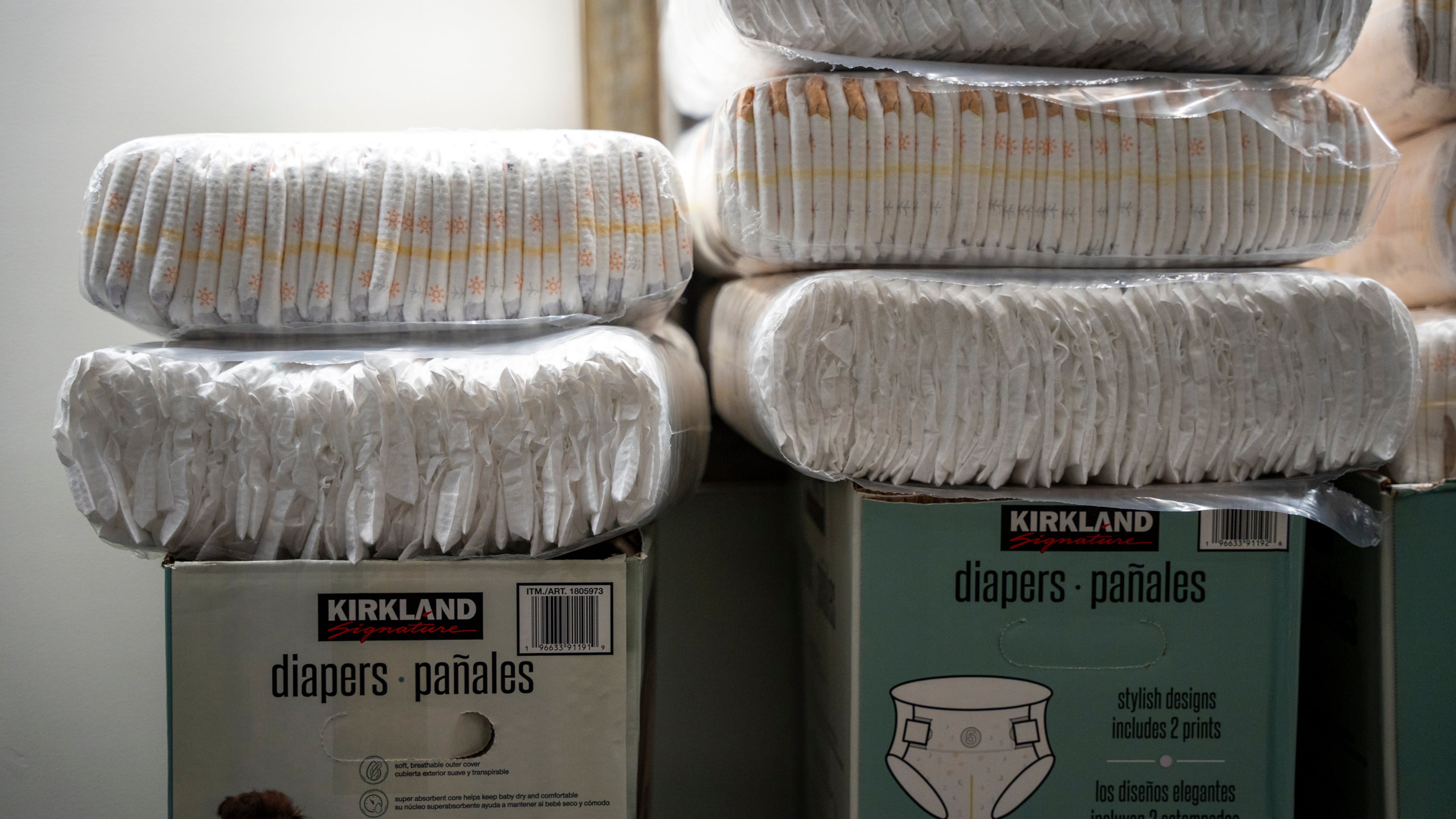 FILE - Diapers for federal employees who are not being paid are collected Oct. 16, 2025, at the Salt Lake City International Airport in Salt Lake City. (AP Photo/Marielle Scott, File)