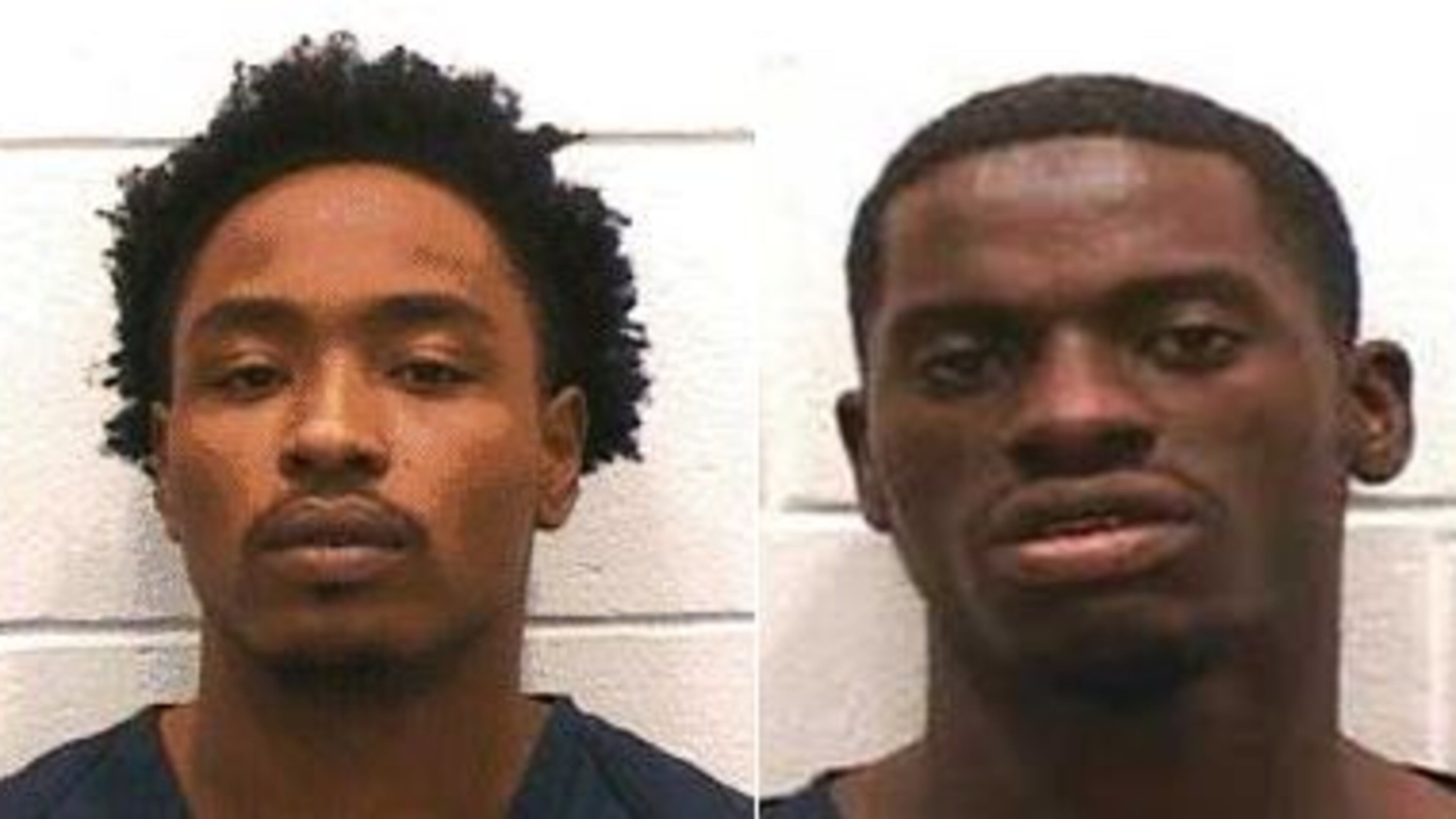 Danny Louis Sims Jr. (left) was arrested. Police are still searching for Readale Michael Thomas. (Credit: Athens-Clarke County Police Department)