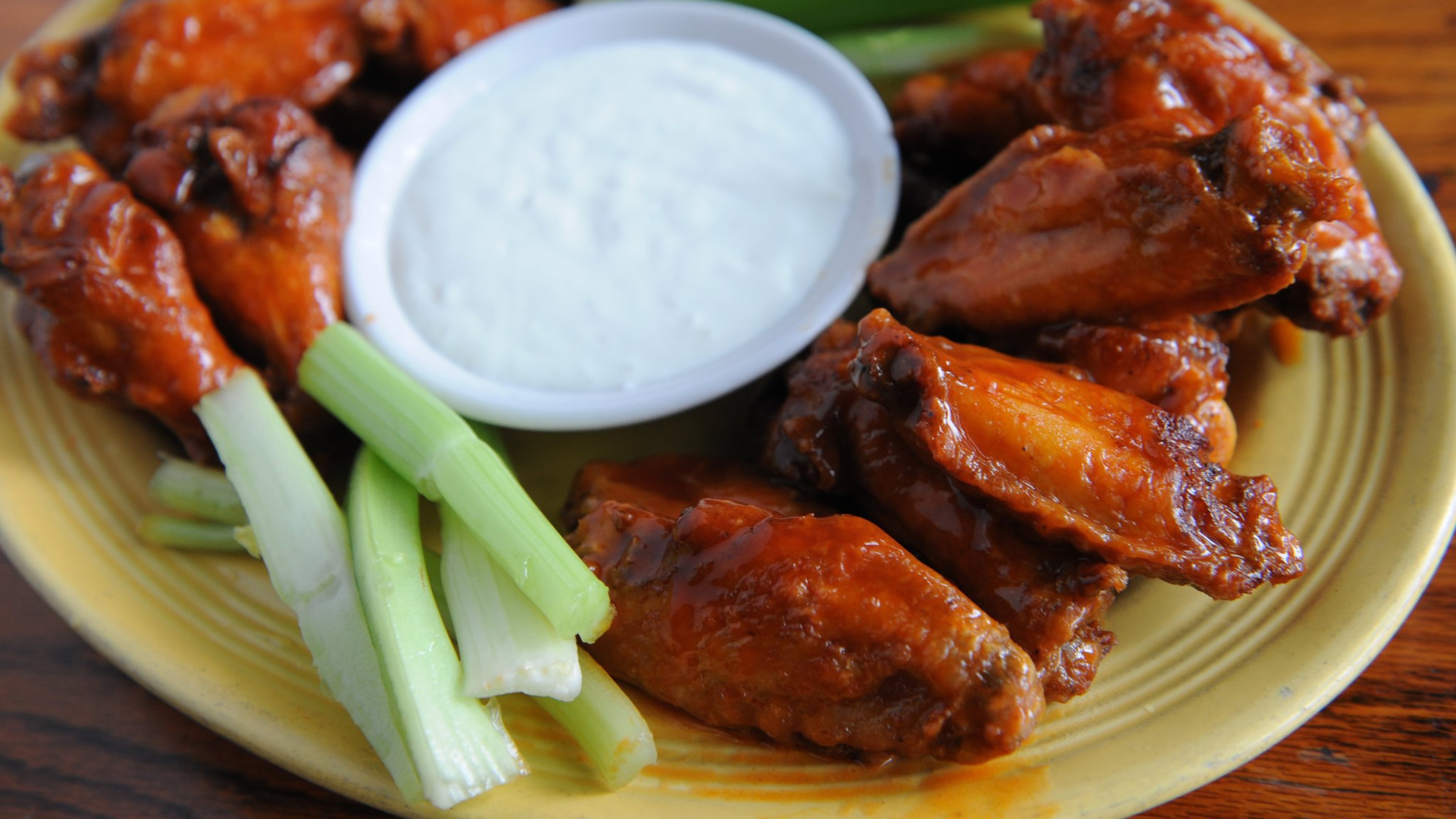 Buffalo chicken wings are on the ‘Welcome Back’ menu at the renovated Manuel’s Tavern. (BECKY STEIN PHOTOGRAPHY)