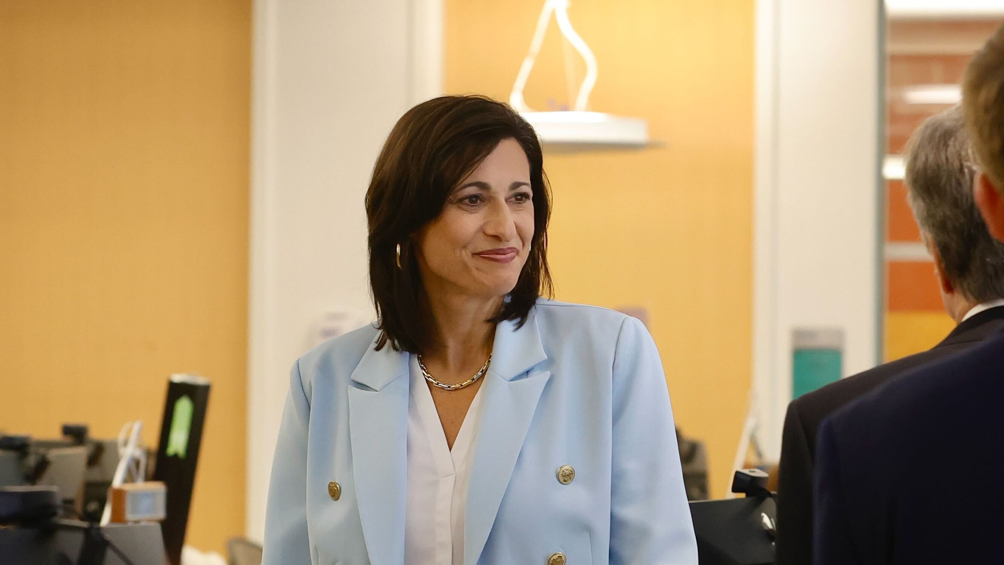 Rochelle Walensky shown on the day she announced her upcoming resignation, at the Atlanta offices of the Centers for Disease Control and Prevention on May 5, 2023.
photo by AJC/Natrice Miller