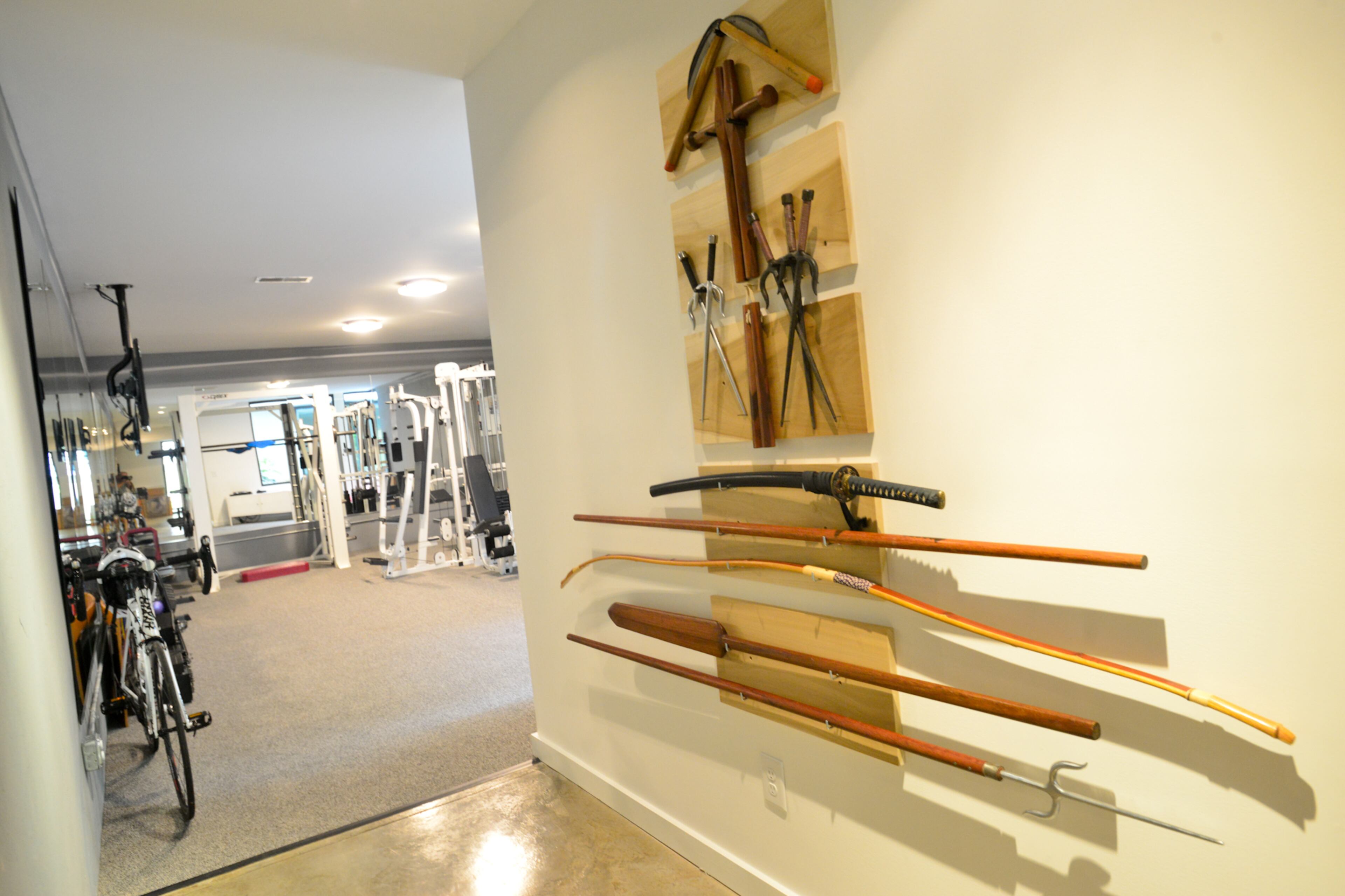 The building process, from May 2011 to June 2012, evolved from a binder of magazine clippings with design concepts that the couple had collected and a dining room light that looks like a piece of origami.