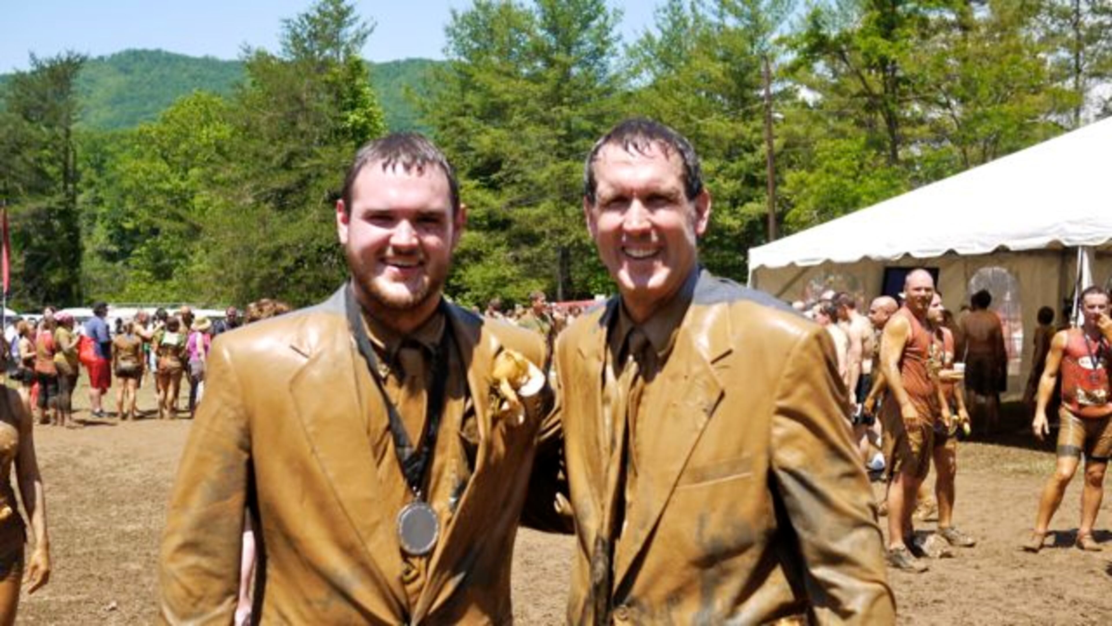 They came in suits...