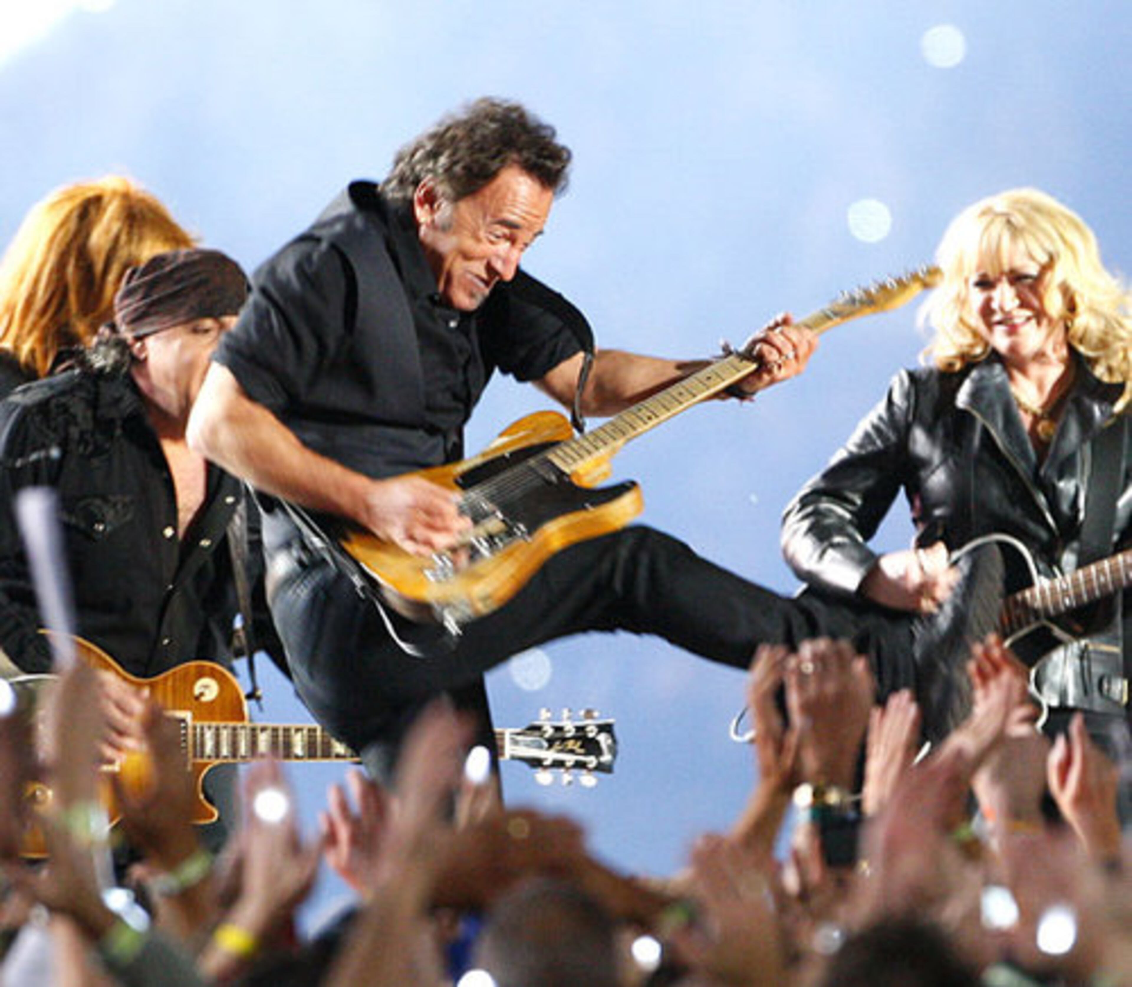Bruce Springsteen shows he still has plenty of kick in his act at age 59.