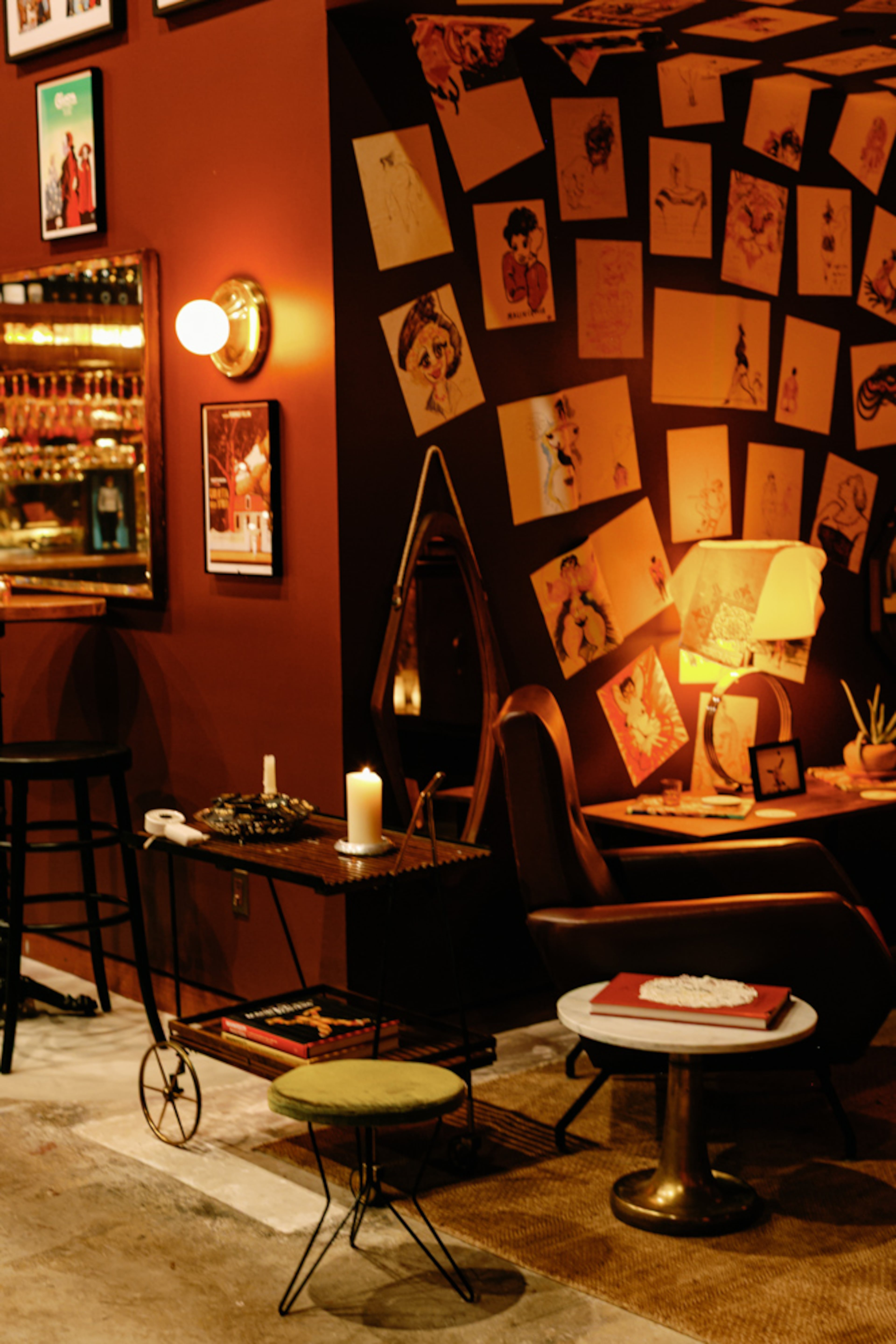 Y Bar e Ristorante from the Y Hospitality team includes decor sourced from Italy, inspired by the 1960s and '70s. (Courtesy of Sarah Lawless)