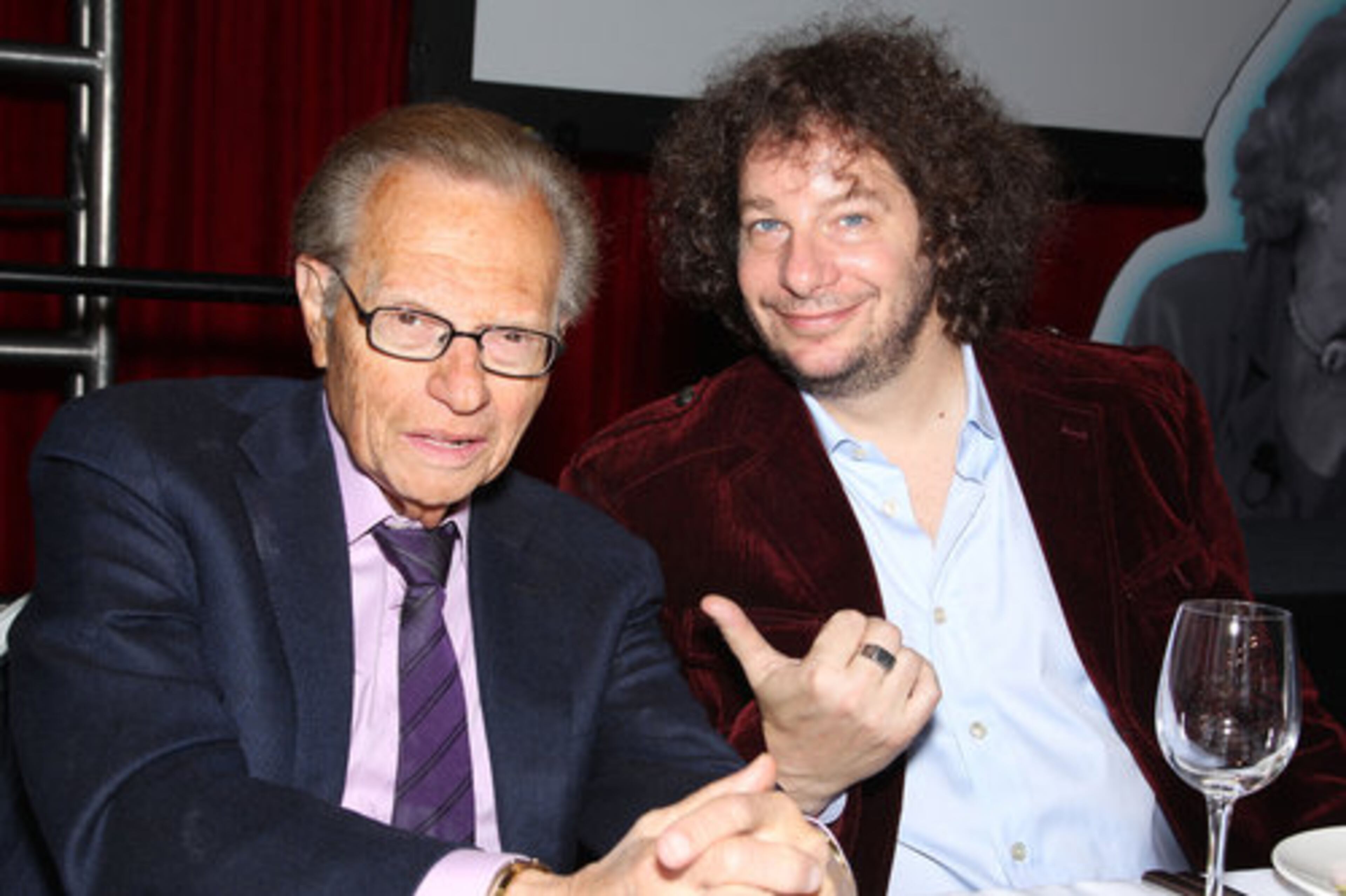 Comedian Jeff Ross (right) gives Larry King props for delivering the line: Betty White is "so old, she thinks I'm jail bait."