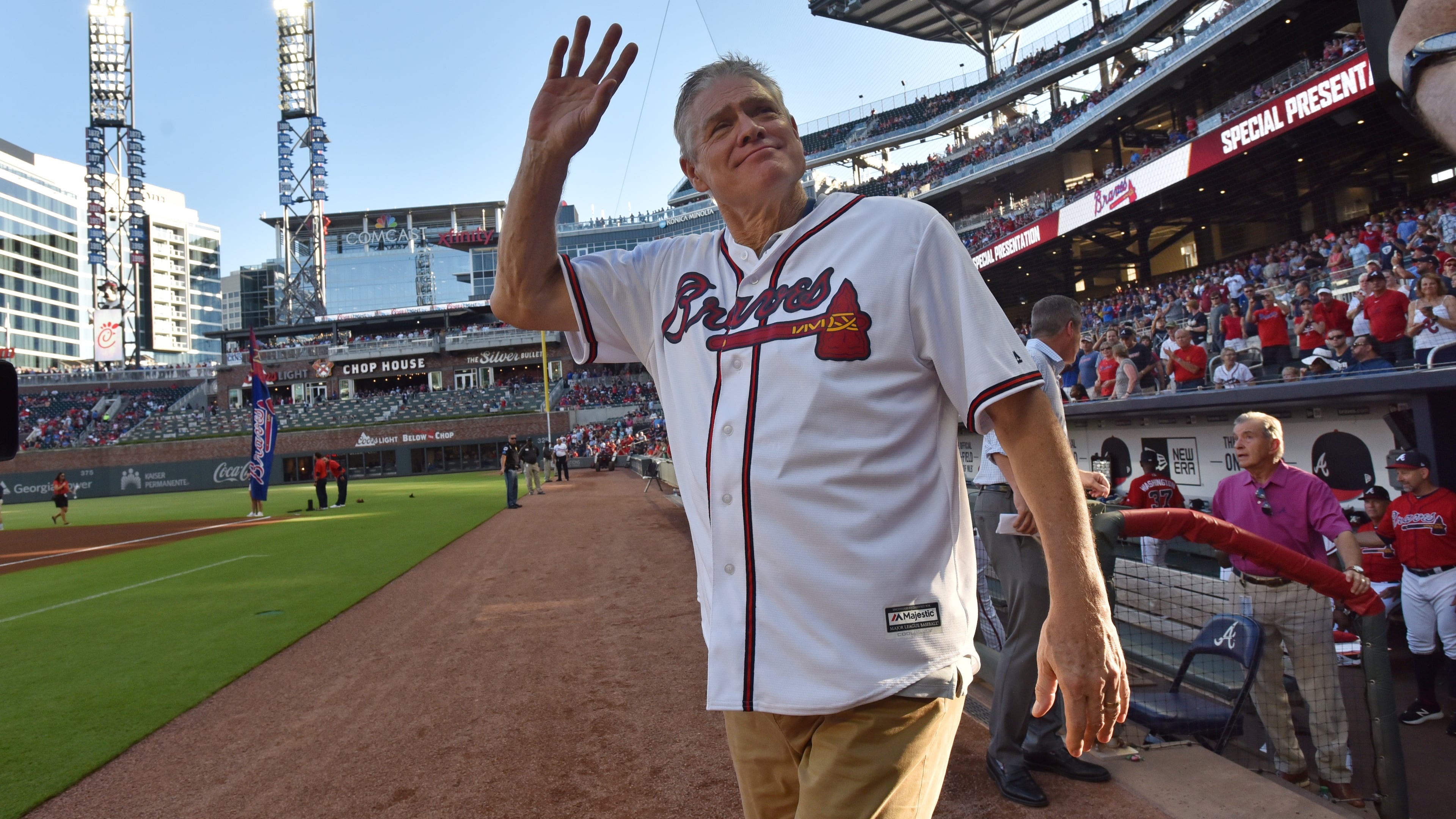 Atlanta Braves legend Dale Murphy, shown here during 2019 Alumni Weekend events, deserves to be enshrined in bronze in the Major League Baseball Hall of Fame. (Hyosub Shin/AJC 2019)