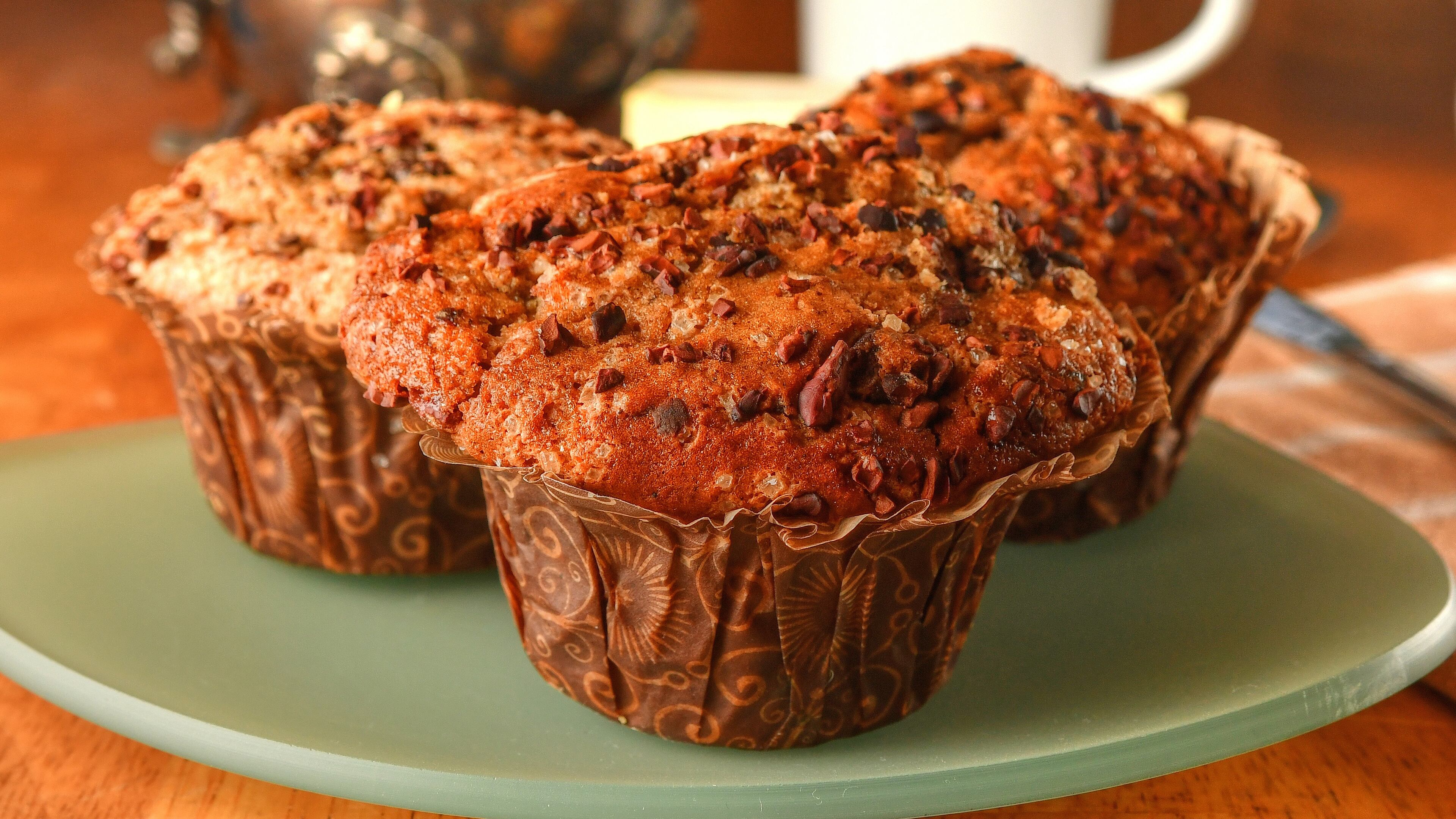 Proof Bakeshop’s Buckwheat Chocolate Chip Muffins. (Chris Hunt for The Atlanta Journal-Constitution)