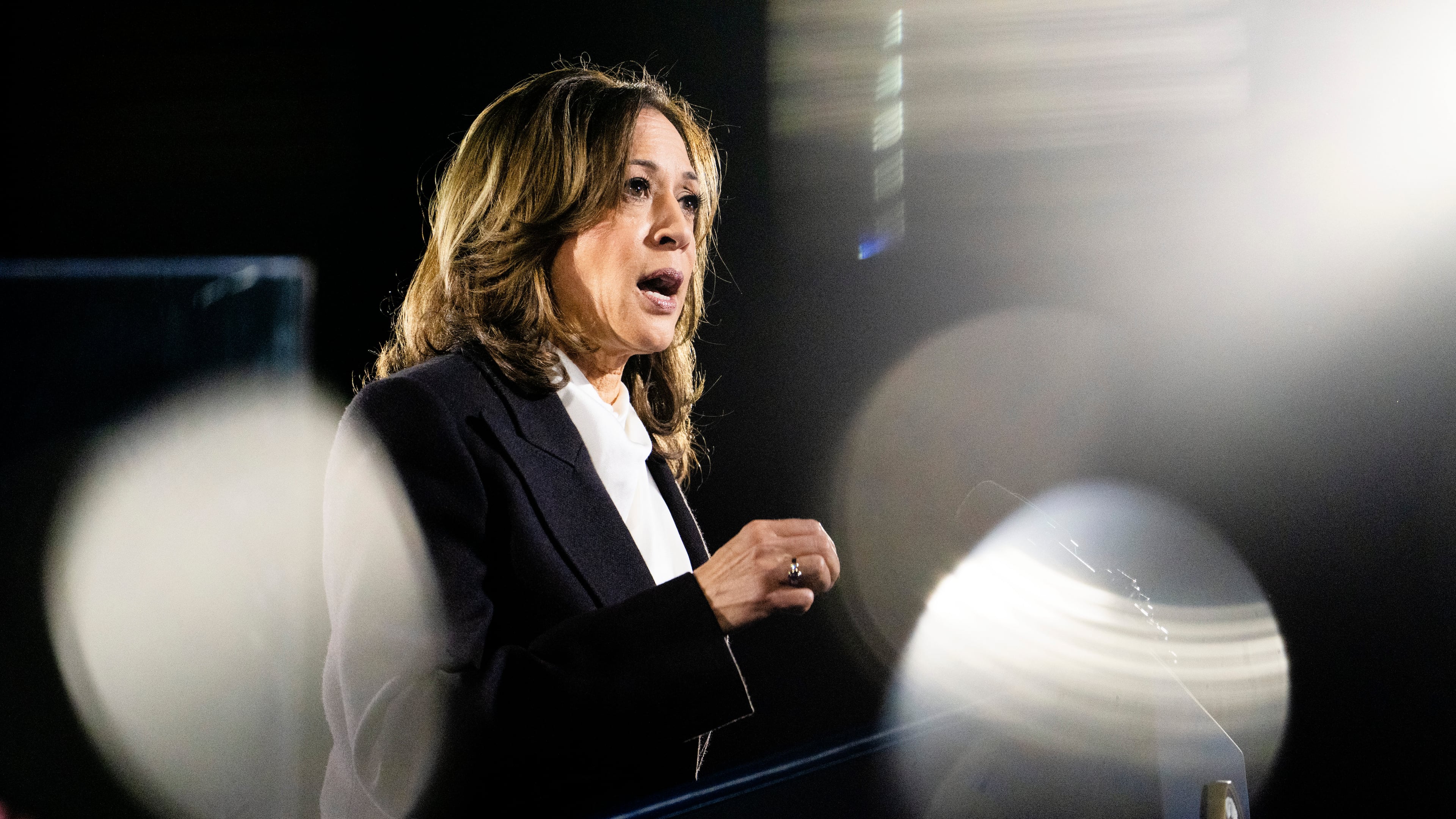 Then-Vice President Kamala Harris stumps in Washington days ahead of the presidental election. In her new memoir, she sheds light on her time in office and why her campaign failed. (Erin Schaff/The New York Times)
