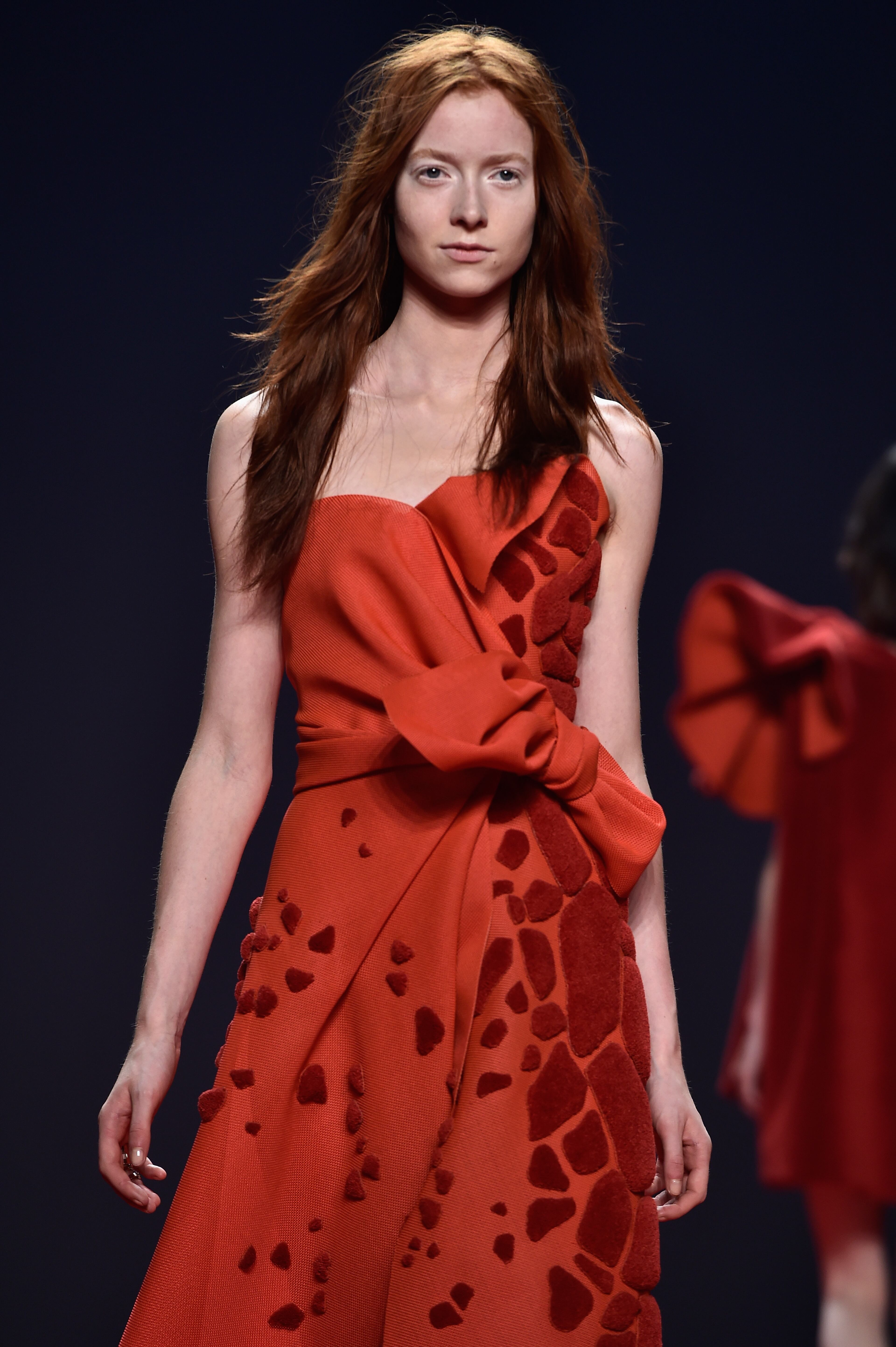 PARIS, FRANCE - JULY 09: A model walks the runway during the Viktor and Rolf show as part of Paris Fashion Week - Haute Couture Fall/Winter 2014-2015 at La Gaite lyrique on July 9, 2014 in Paris, France. (Photo by Pascal Le Segretain/Getty Images)