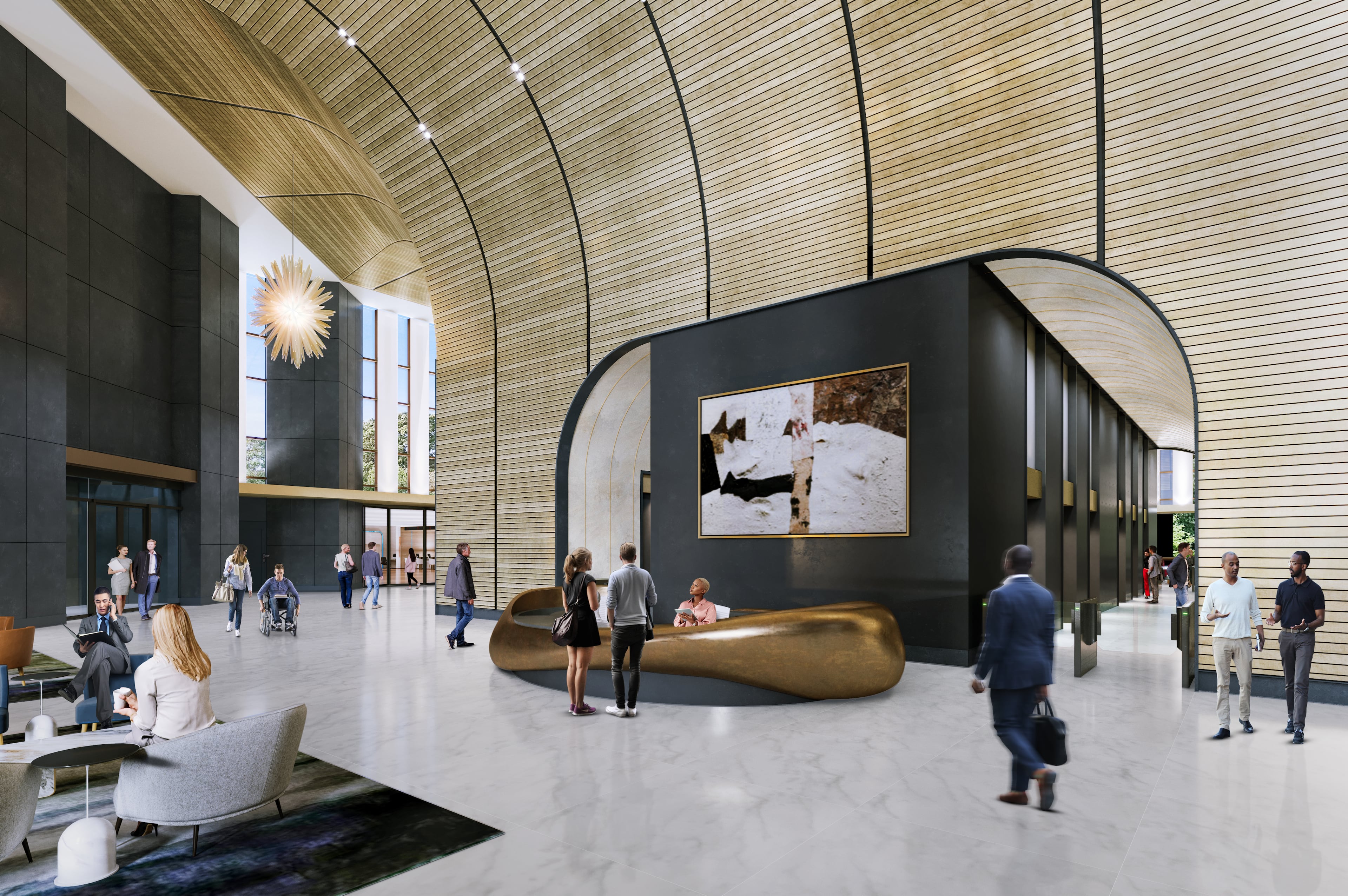 Bank of America Plaza Rendering
