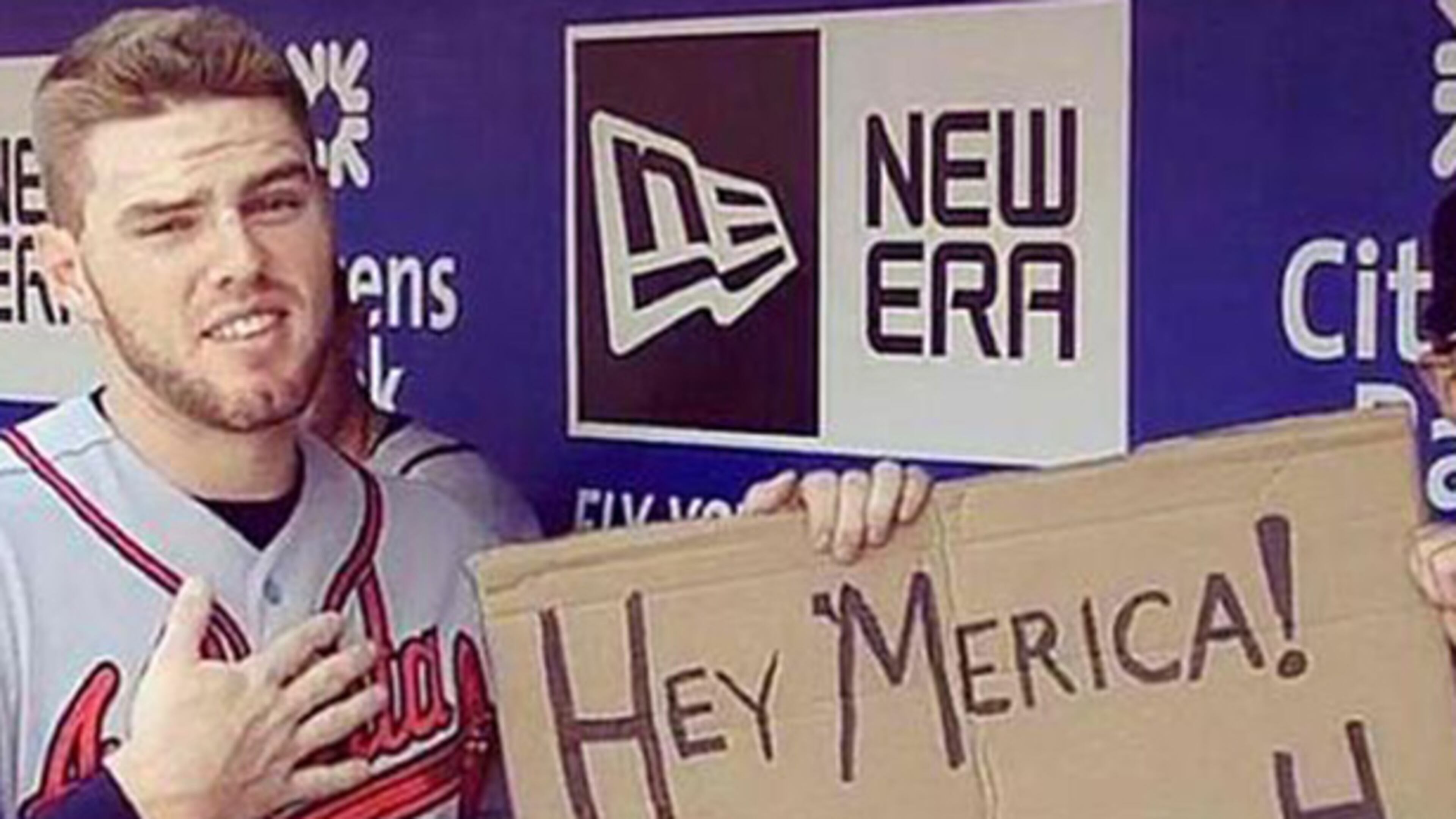Braves first baseman Freddie Freeman urges America to vote for him for the 2013 All-Star Game.