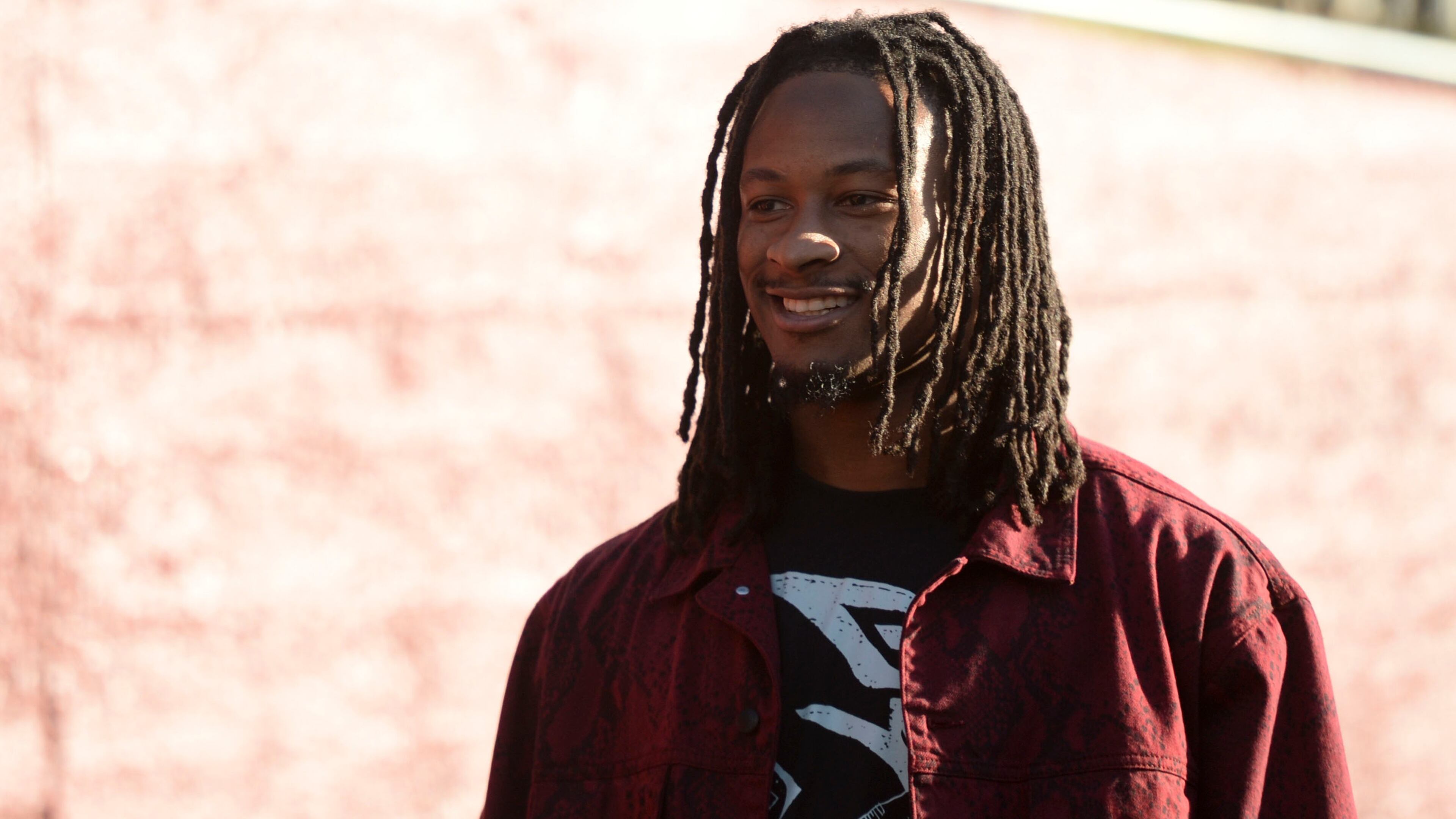 Running back Todd Gurley arrives for game between the Los Angeles Rams and the Seattle Seahawks Sunday, Dec. 8, 2019, in Los Angeles.