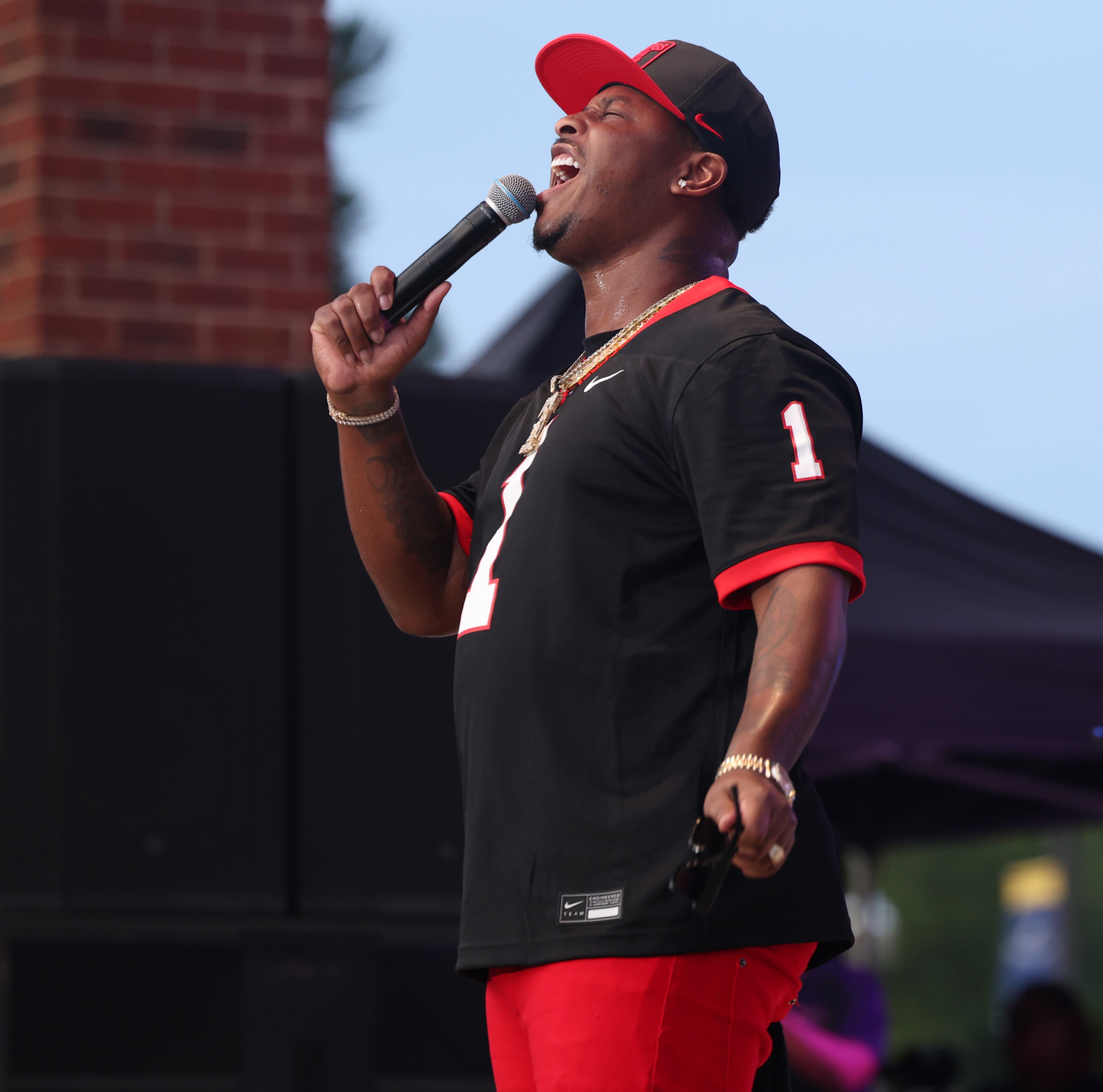 Tonio Armani performing at Southern Soul Weekend at the VyStar Amphitheater at The Bridge in Stockbridge, GA, Saturday, Sept. 6, 2025. (Akili-Casundria Ramsess/EyeAkili Media)