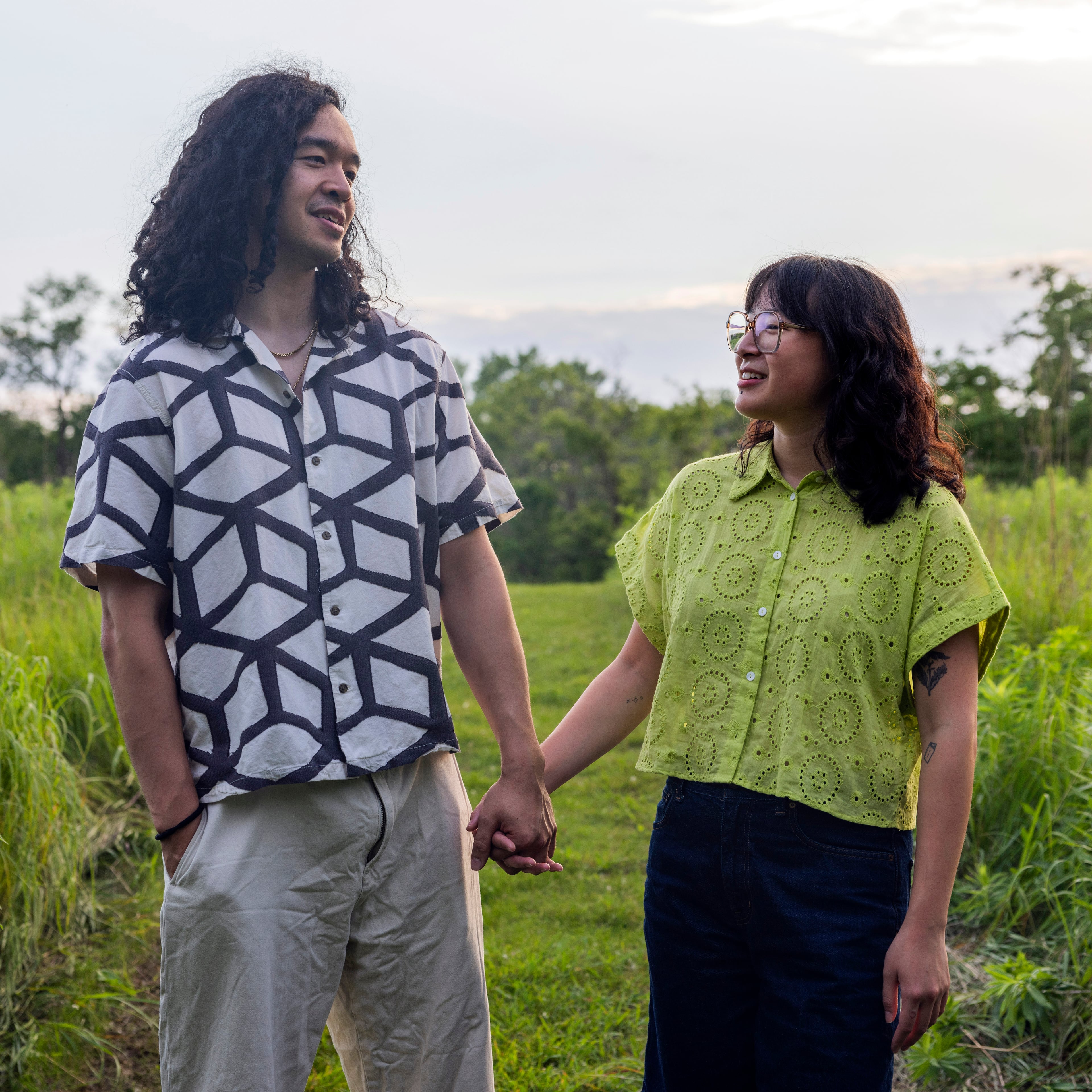 Brandon Hill and Alexandria Ang began dating during their freshman year of college and now live in a two-bedroom townhouse and are engaged. (Jaida Grey Eagle/The New York Times)