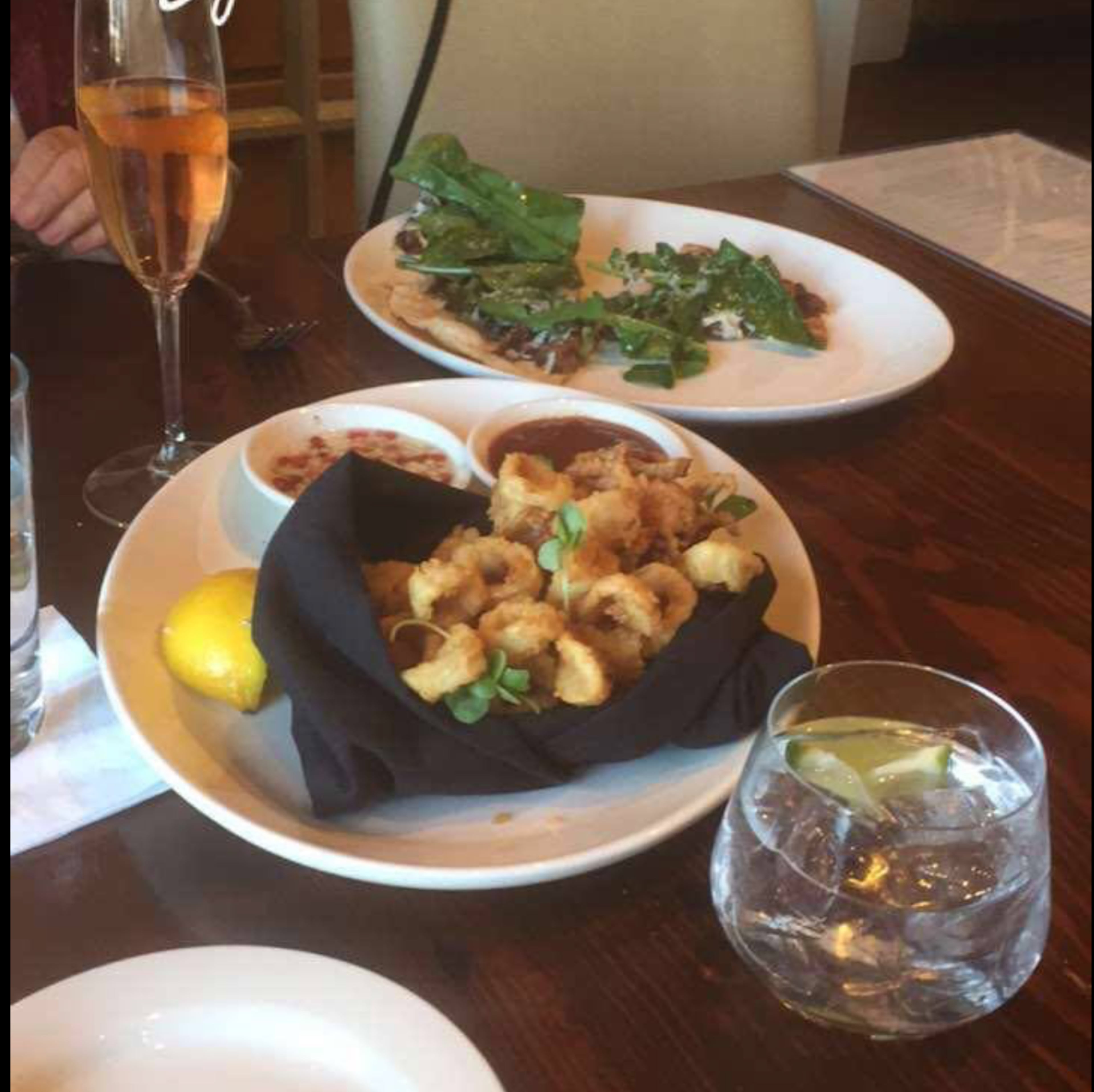 When she was thanked by customers, a server at Murphy’s in Atlanta’s Virginia-Highland area responded, “My pleasure.” (Courtesy of Olivia King)