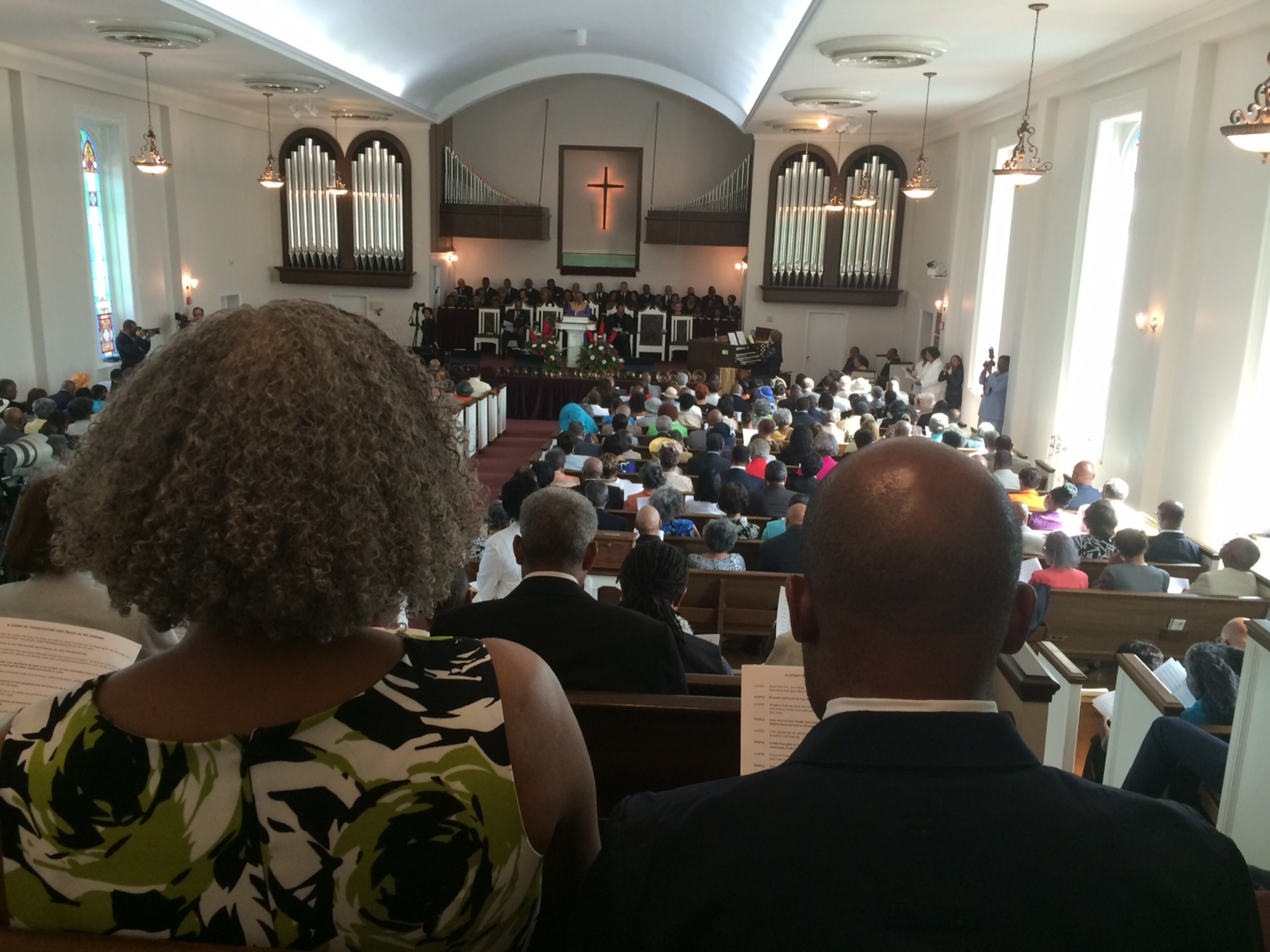 Friendship Baptist Church held its final service on Mitchell Street on Sunday, May 25, 2014. The 152-year-old church has been sold to make way for the new Atlanta Falcons stadium. The church was full on its final Sunday.