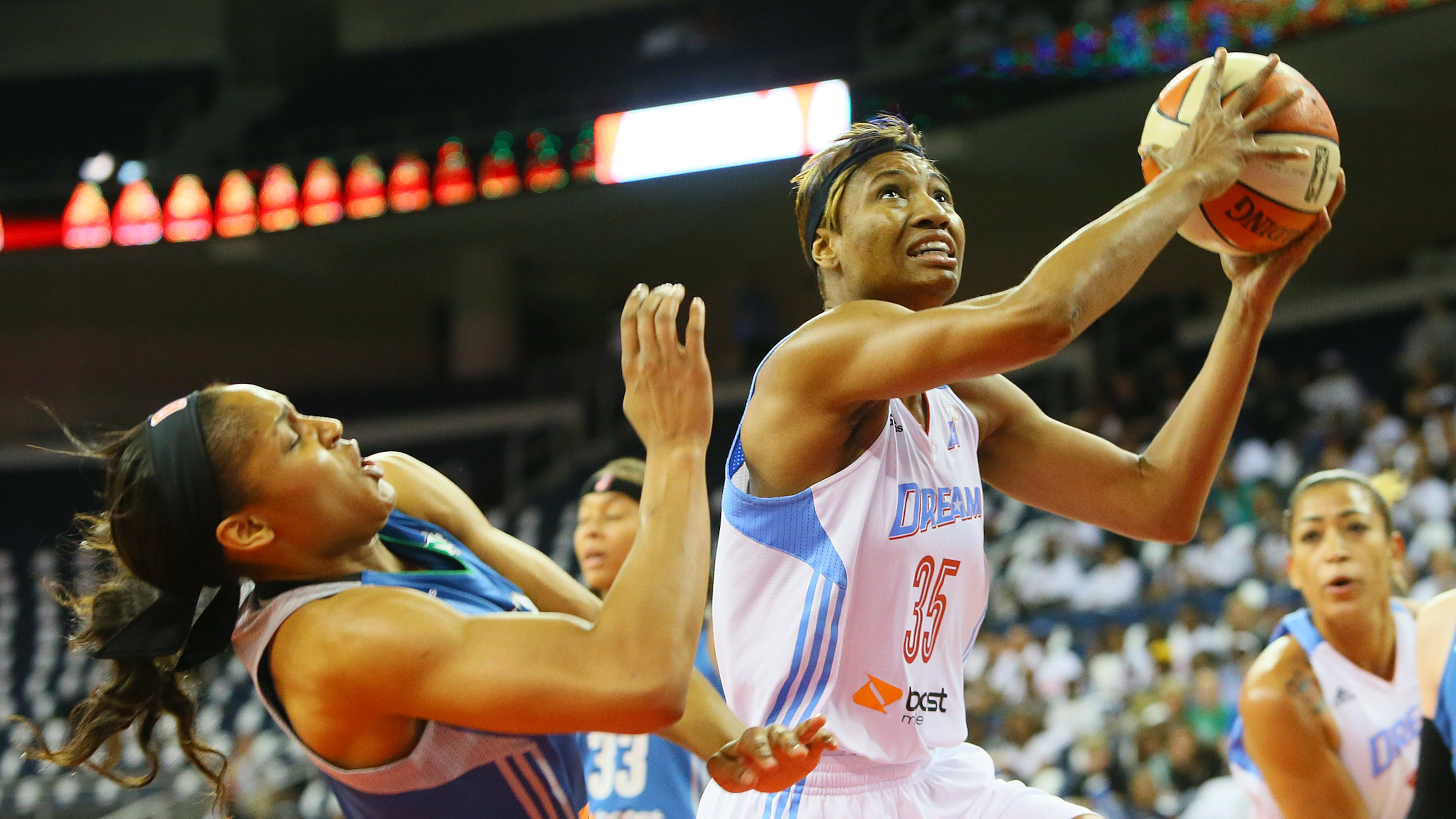 In 2013, the Dream, down 2-0 in their best-of-five WNBA Finals matchup against the Minnesota Lynx, were moved from their home confines of then-Philips Arena to the Arena at Gwinnett Center (now Gas South Arena) for a decisive Game 3. (Curtis Compton/AJC File)