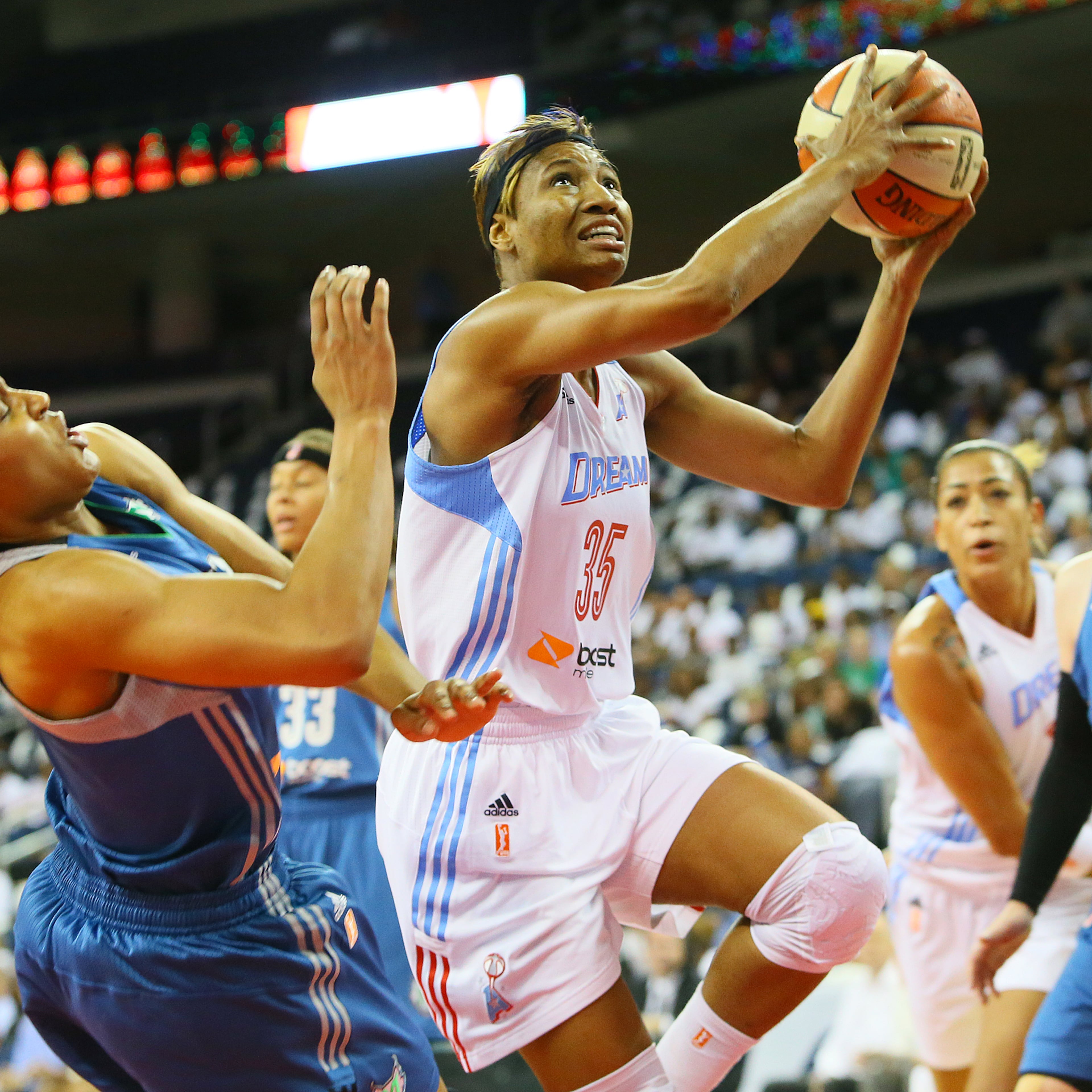 In 2013, the Dream, down 2-0 in their best-of-five WNBA Finals matchup against the Minnesota Lynx, were moved from their home confines of then-Philips Arena to the Arena at Gwinnett Center (now Gas South Arena) for a decisive Game 3. (Curtis Compton/AJC File)