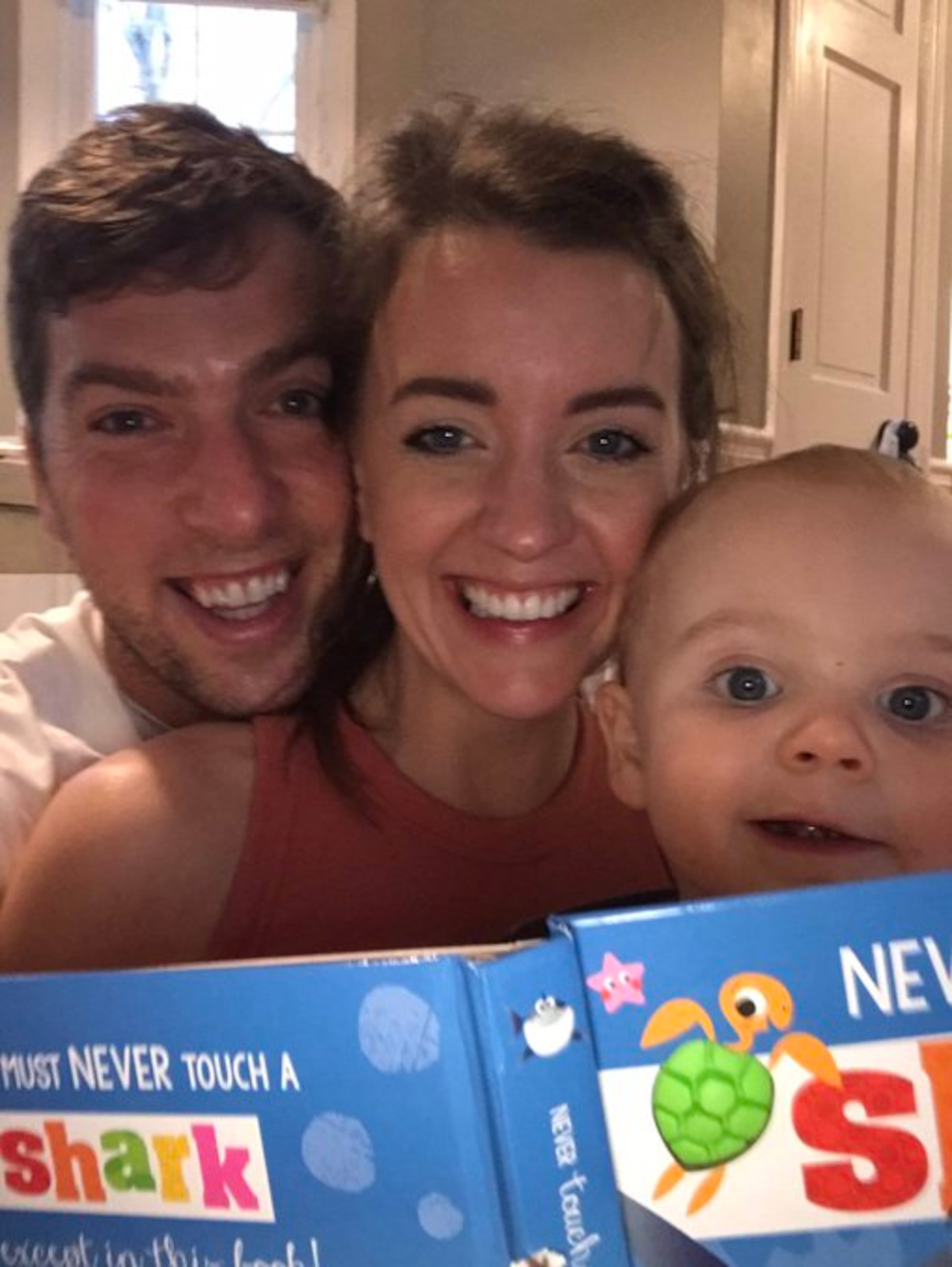 Kevin Egan, his wife Meg and son James during the COVID-19 quarantine. (Courtesy of Kevin Egan)