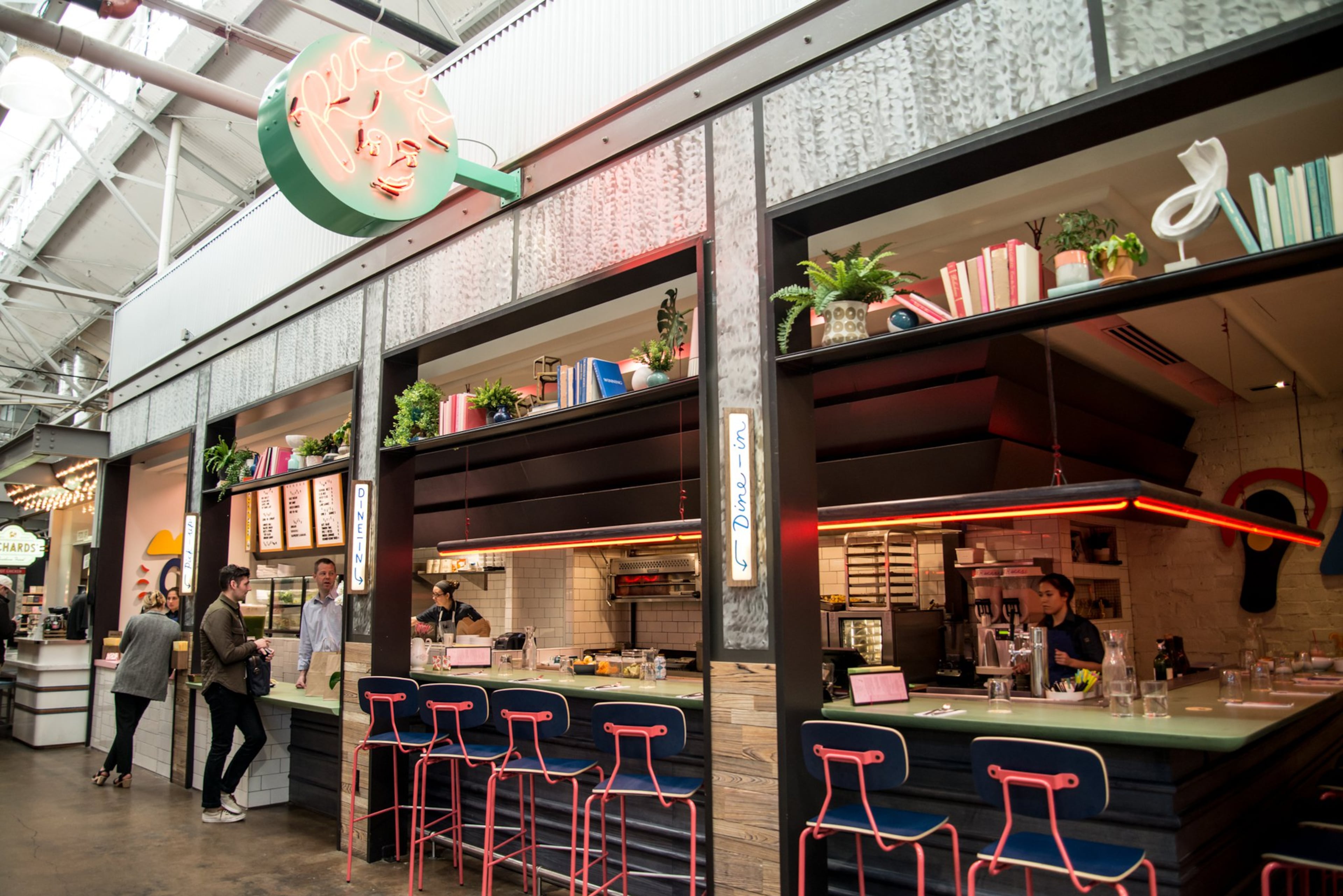 Recess counter and food stall at Krog Street Market. Photo Credit - Mia Yakel.
