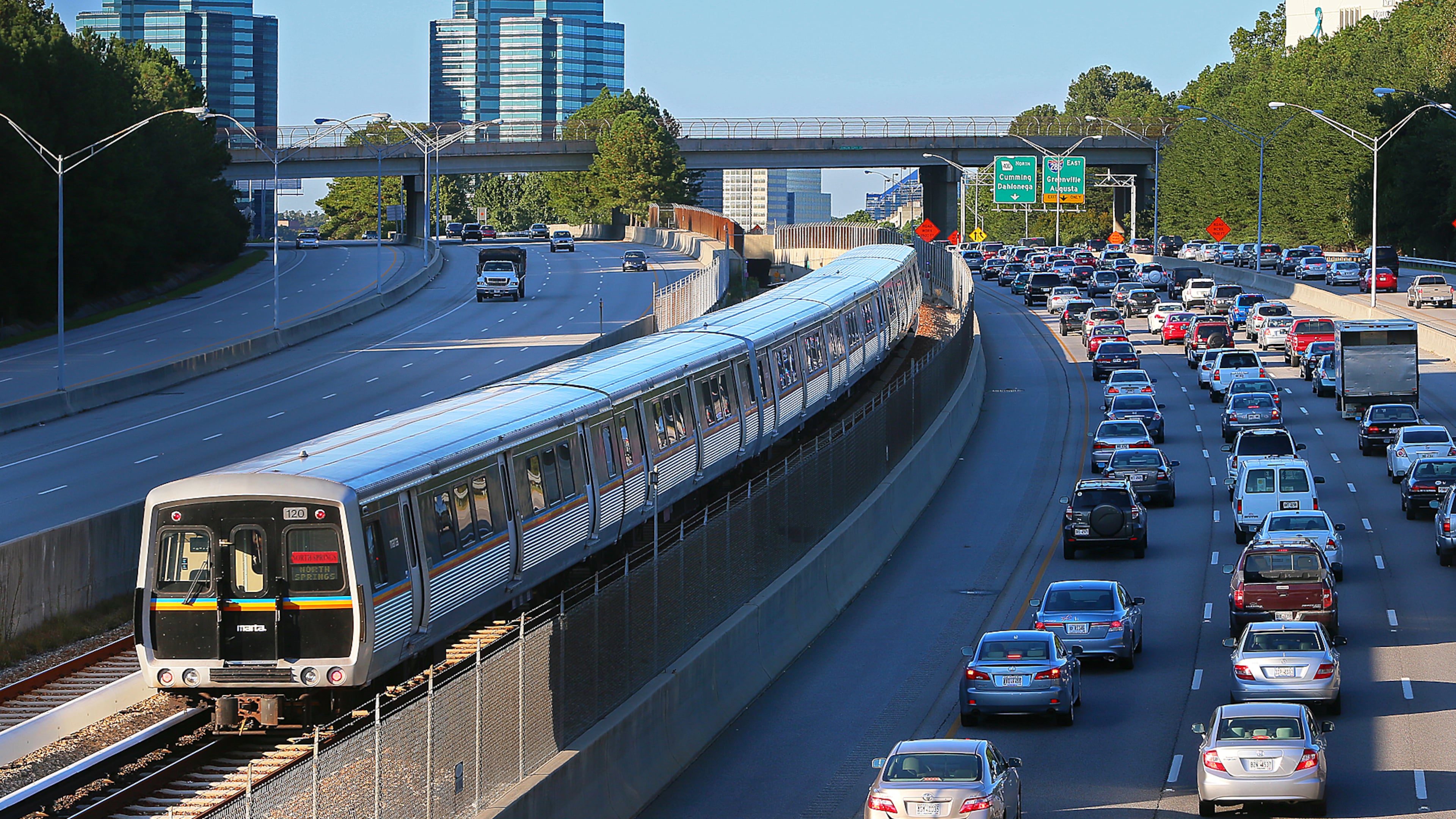 MARTA is exploring the potential for providing transit buses or train service along a 12-mile stretch of GA 400 from Dunwoody to Alpharetta in north Fulton County, which would be the first expansion of the system since 2000.