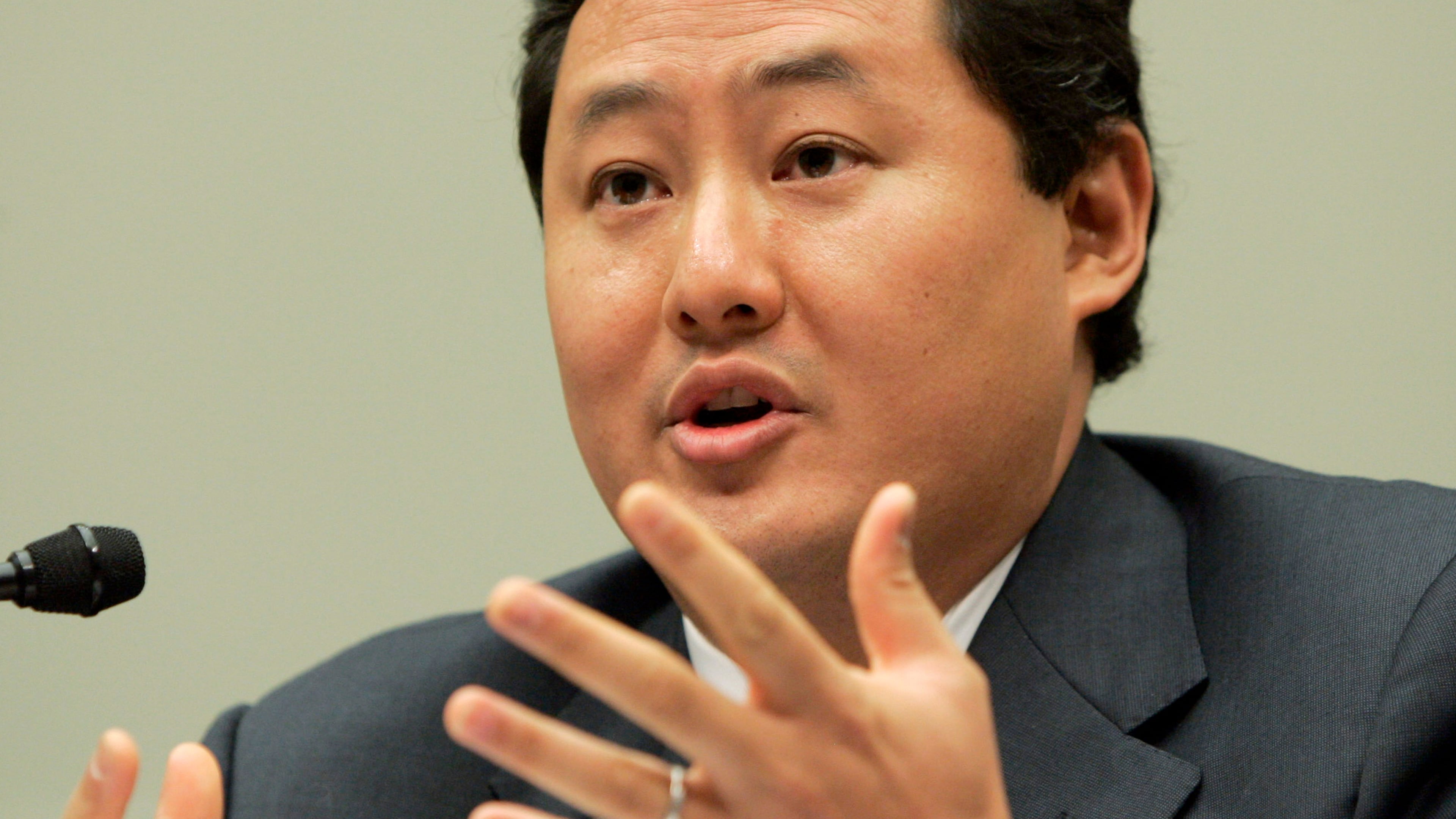 FILE - John Yoo, a law professor at the University of California at Berkeley, testifies on Capitol Hill in Washington, June 26, 2008. (AP Photo/Susan Walsh, File)