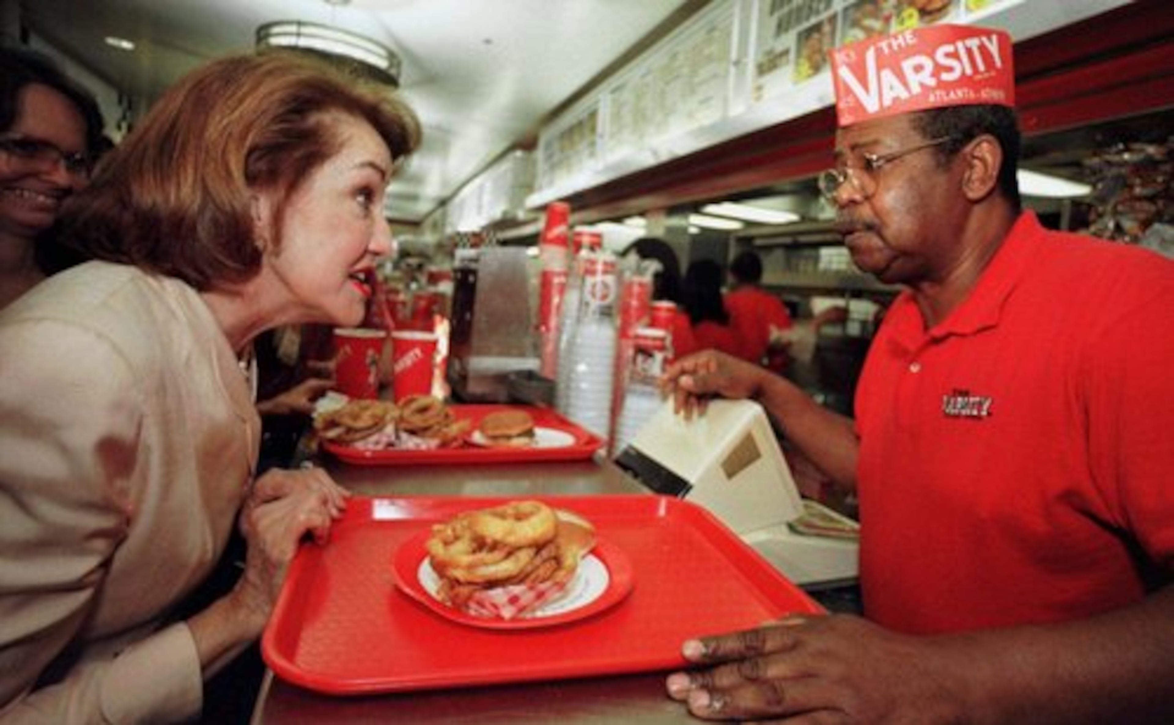 Republican presidential hopeful Elizabeth Dole was waited on by Erby Walker on July 16, 1999.