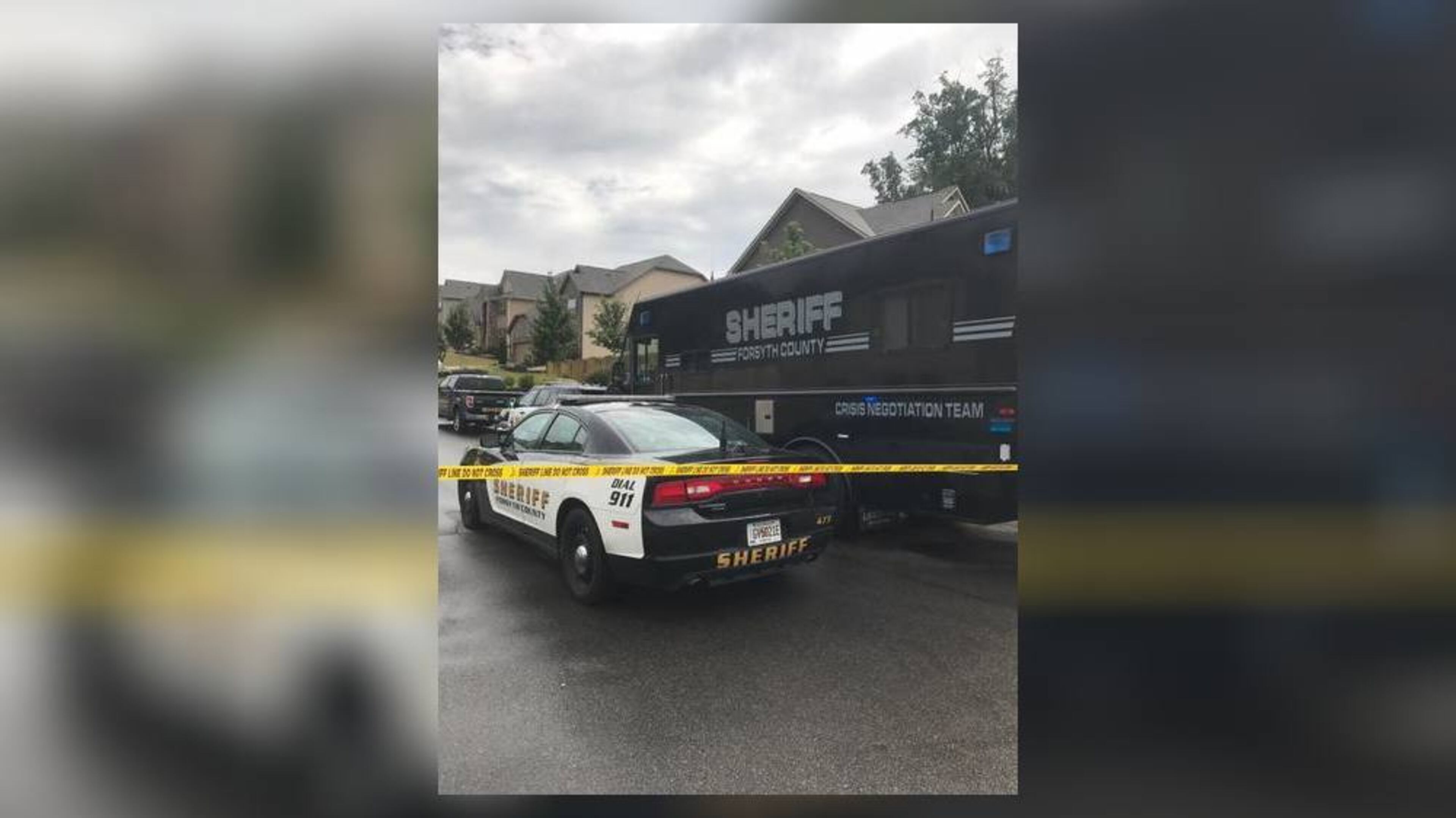 A man was barricaded inside his home with his daughter, police say. (Credit: Forsyth County Sheriff's Office)