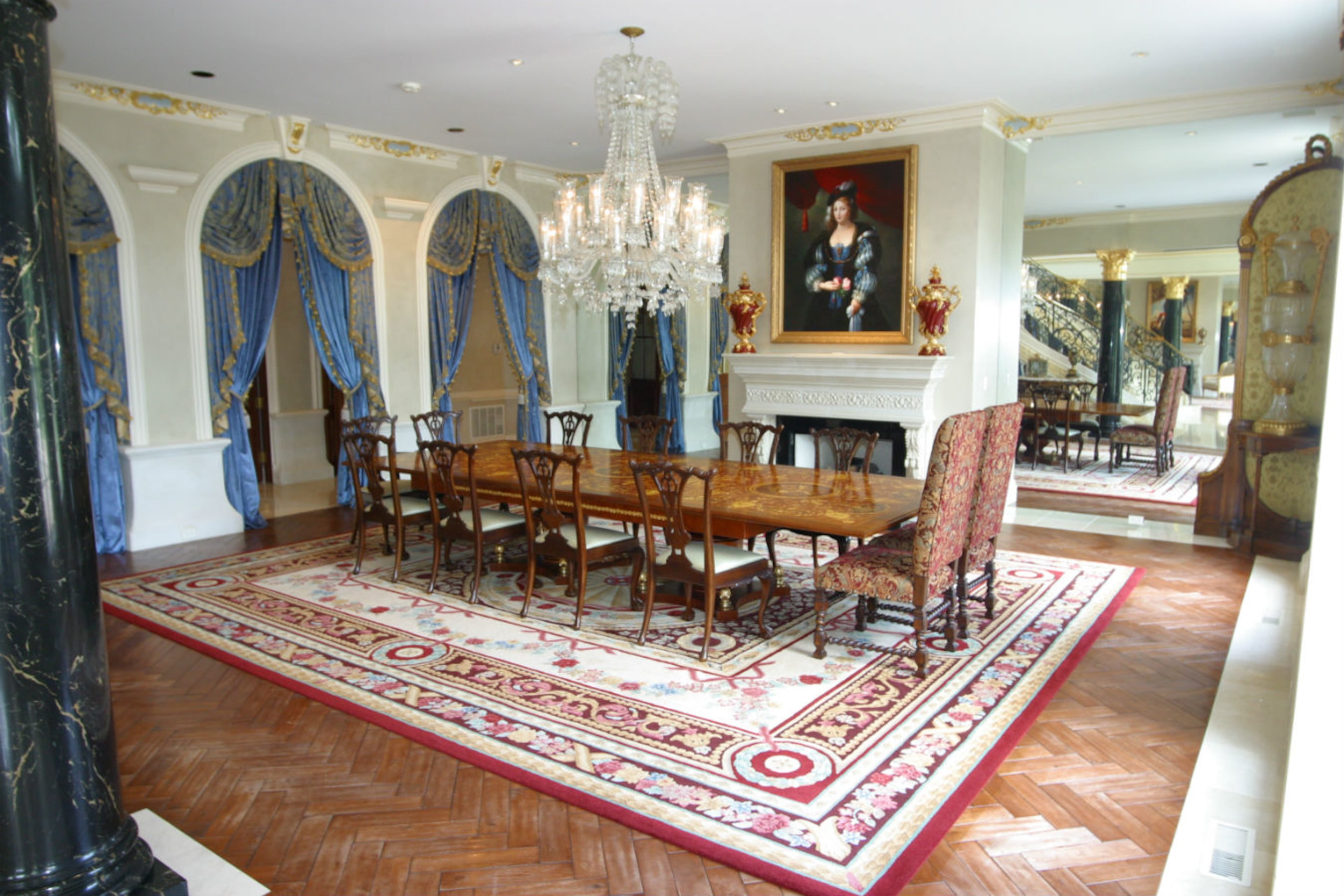 Two formal dining rooms make entertaining a breeze.