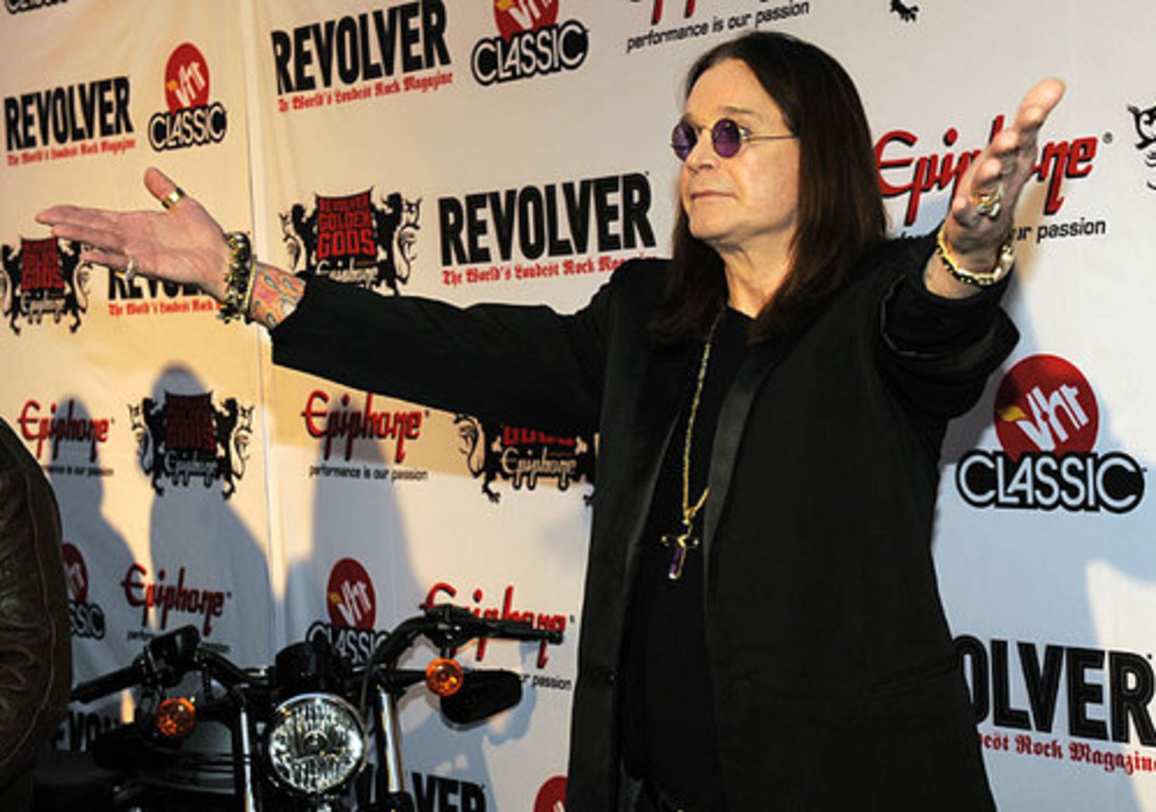 Ozzy Osbourne arrives.