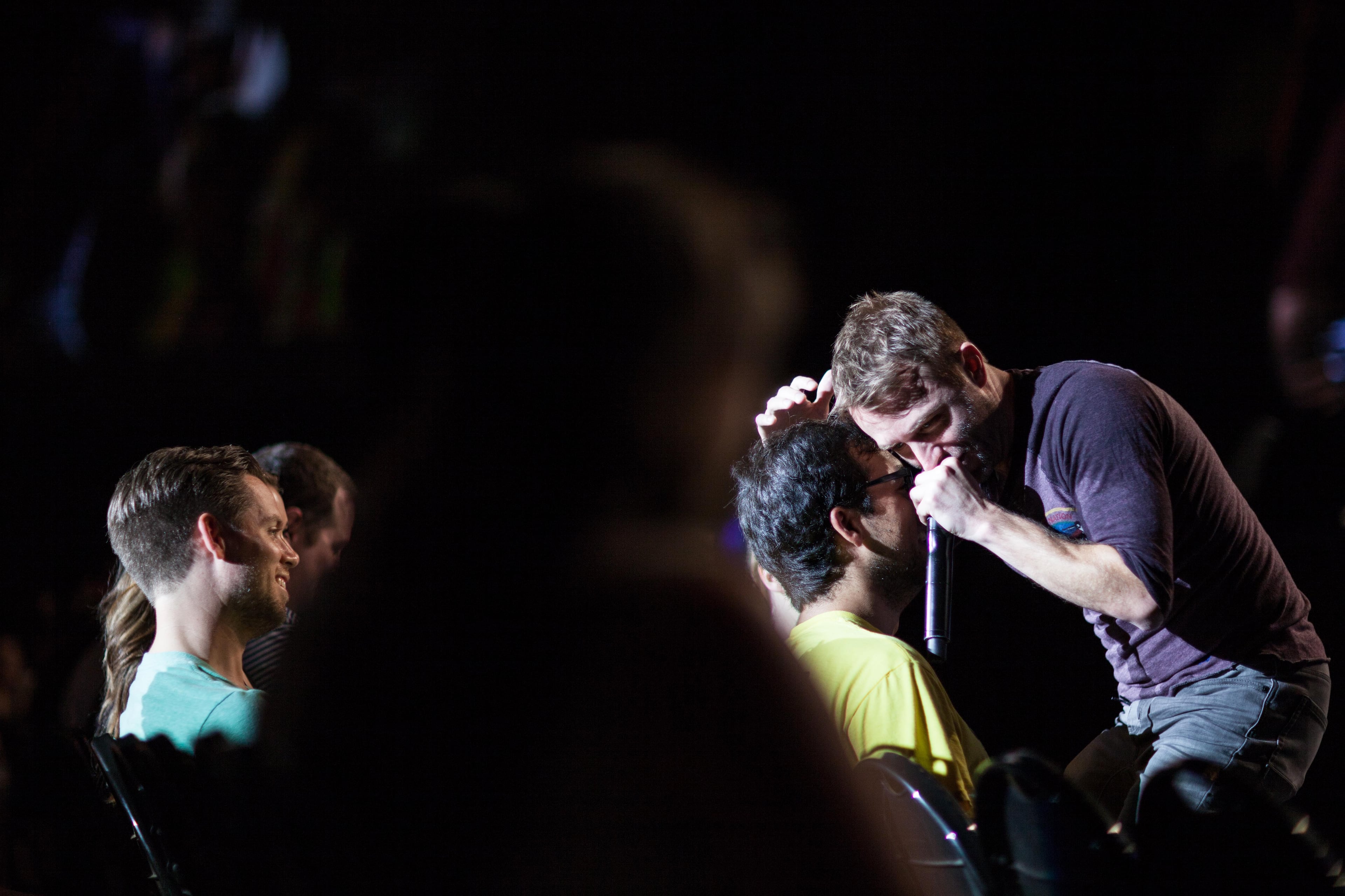 Comedian Chis Hardwick performs during the Oddball Comedy & Curiosity Festival tour at Aaron's Lakewood Amphitheatre Sunday, August 10, 2014 in Atlanta, Ga. (BRANDEN CAMP/SPECIAL)
