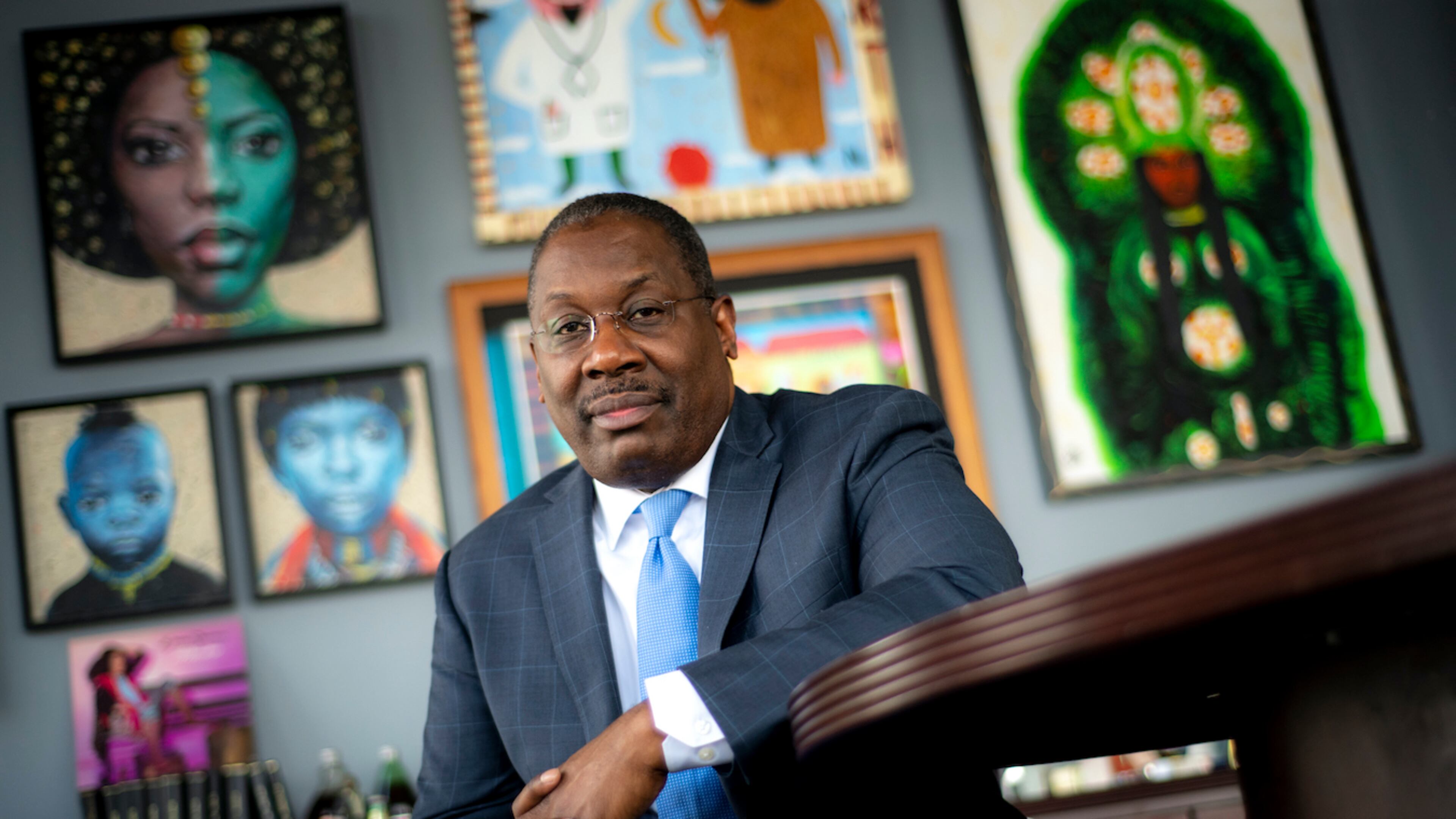 In a white-dominated society, Black men are less likely to have family members with high incomes or social and business connections who can open doors for them, says Thomas LaVeist, a sociologist and dean of the school of public health at Tulane University. "There needs to be a designated effort to provide an on-ramp for Black men," he says. (Paula Burch-Celentano/Tulane University)