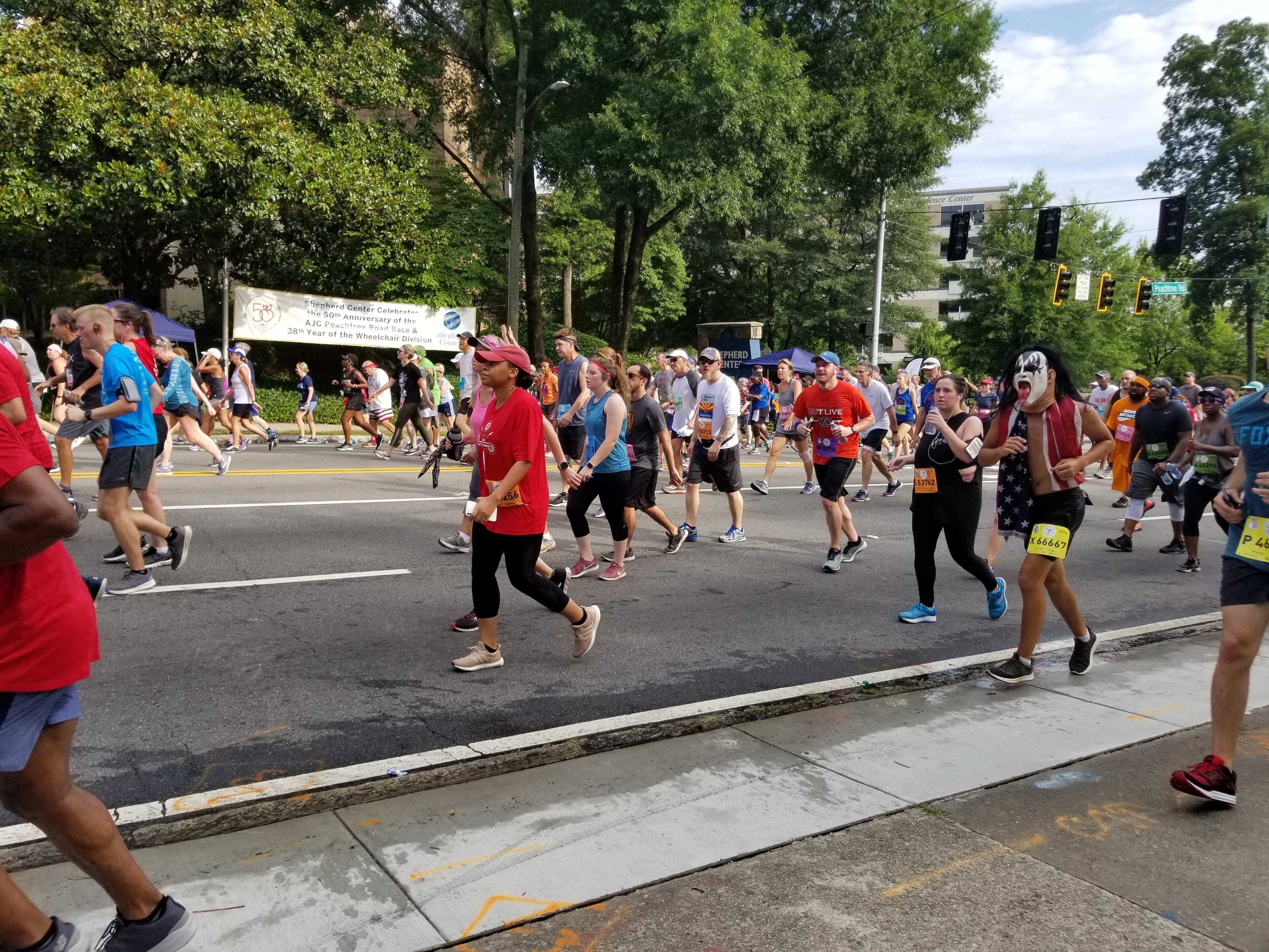 One participant appeared to pay homage to rock band KISS with their mask.