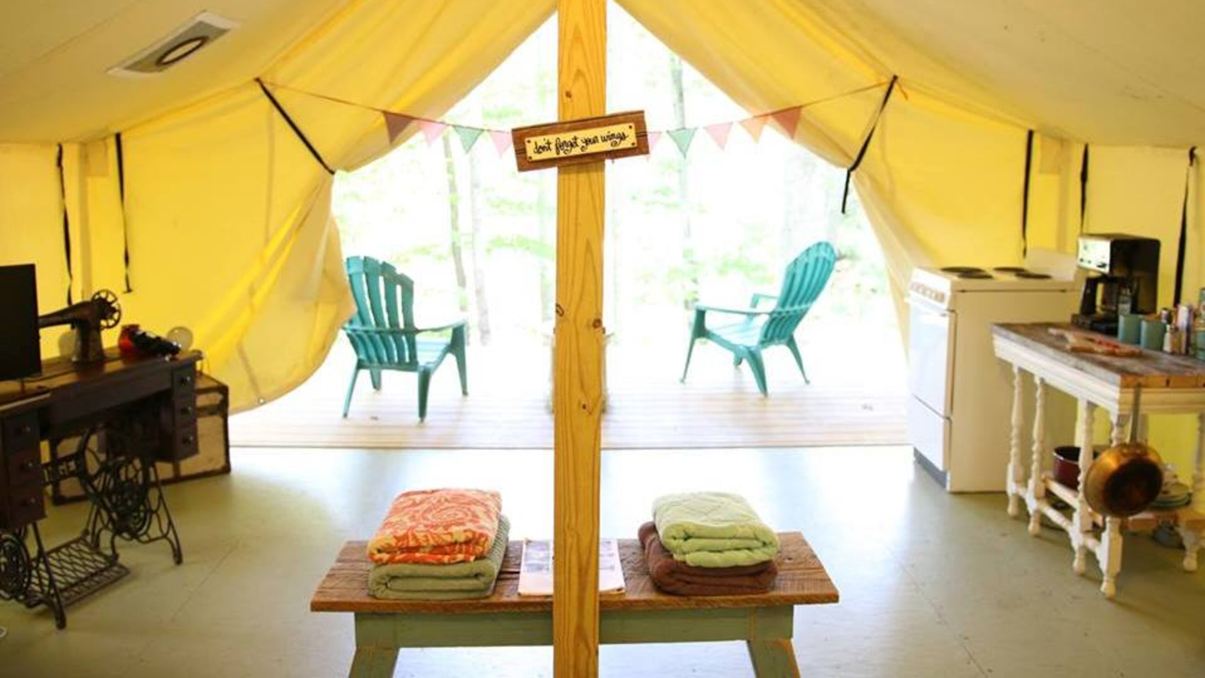 Asheville Glamping offers one-of-a-kind accommodations just outside the eclectic mountain town.