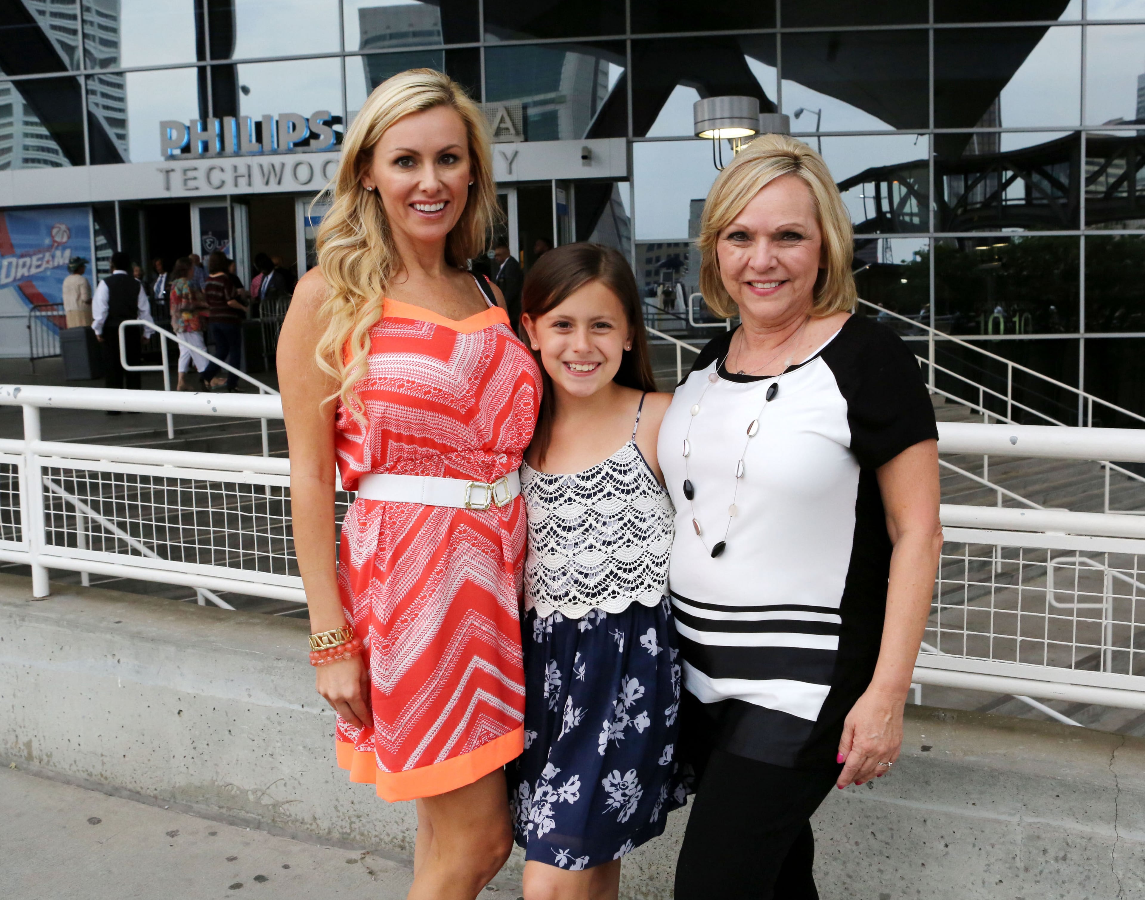 Tara and Sierra Thomas and Beverley Kunca drove in from Canton to see Bette Midler. Robb D. Cohen/RobbsPhotos.com