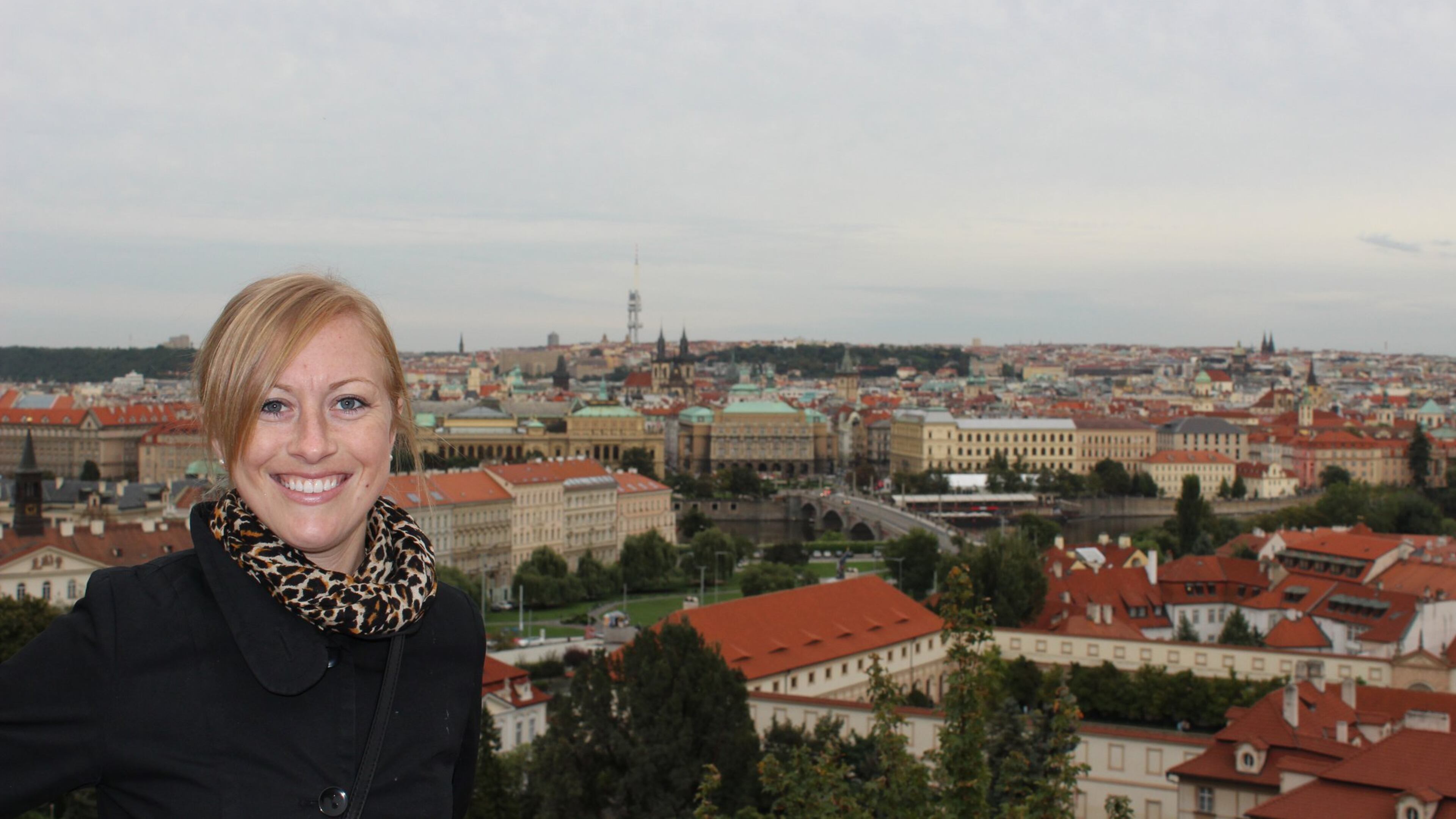 Kristen Smith, a registered dietitian at WellStar Atlanta Medical Center, on a recent vacation in Prague. She enjoys seeing a city on foot. It’s a great way to explore a city and exercise. CONTRIBUTED PHOTO