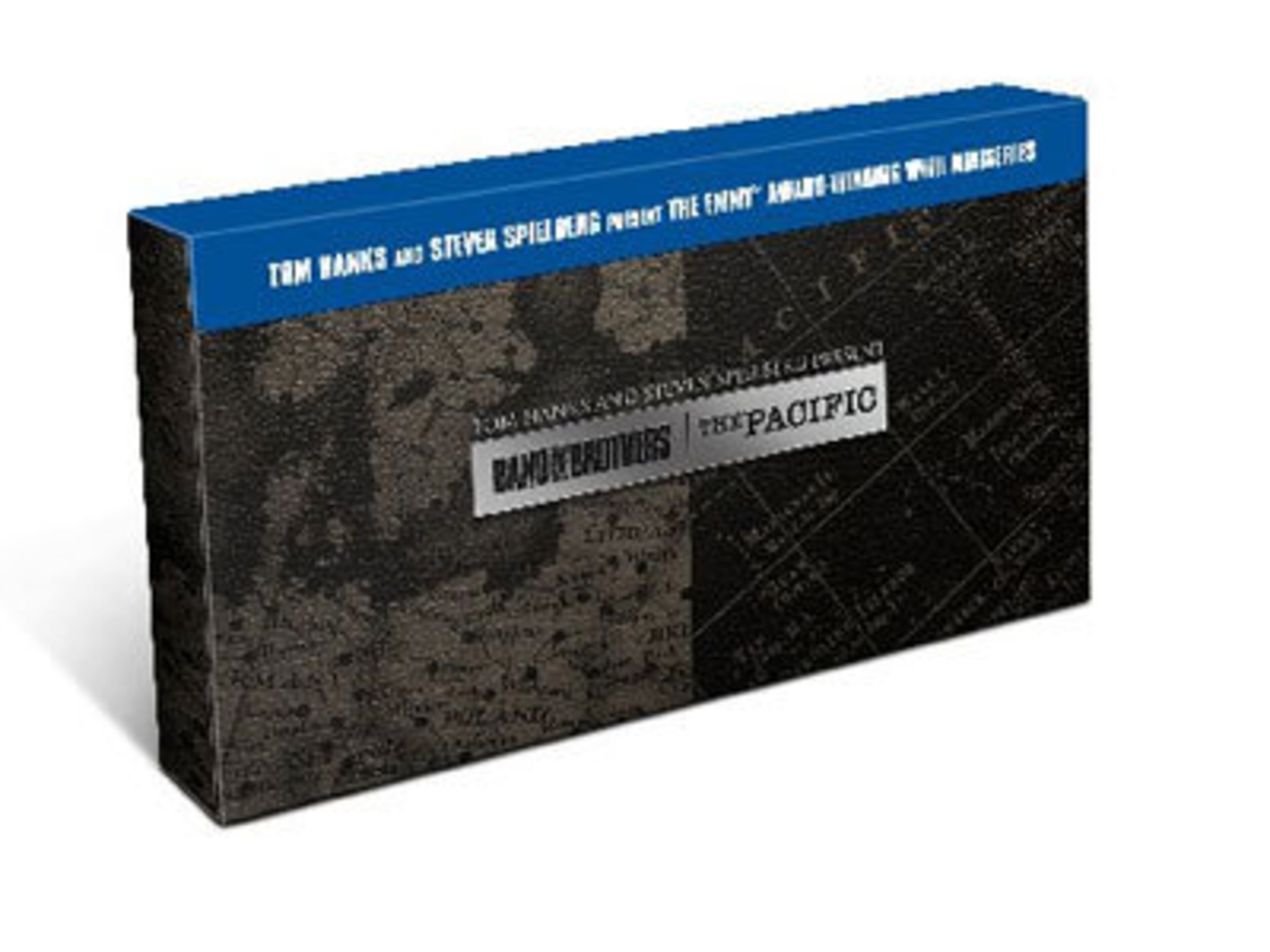 "Band of Brothers / The Pacific Special Edition Gift Set." Two Emmy-winning HBO miniseries based on real life experiences of Army and Marine units during WW II. Both series were produced by Steven Spielberg, Tom Hanks and Gary Goetzman. (The set retails for $199.99 for Blu-ray, $159.98 for DVD)