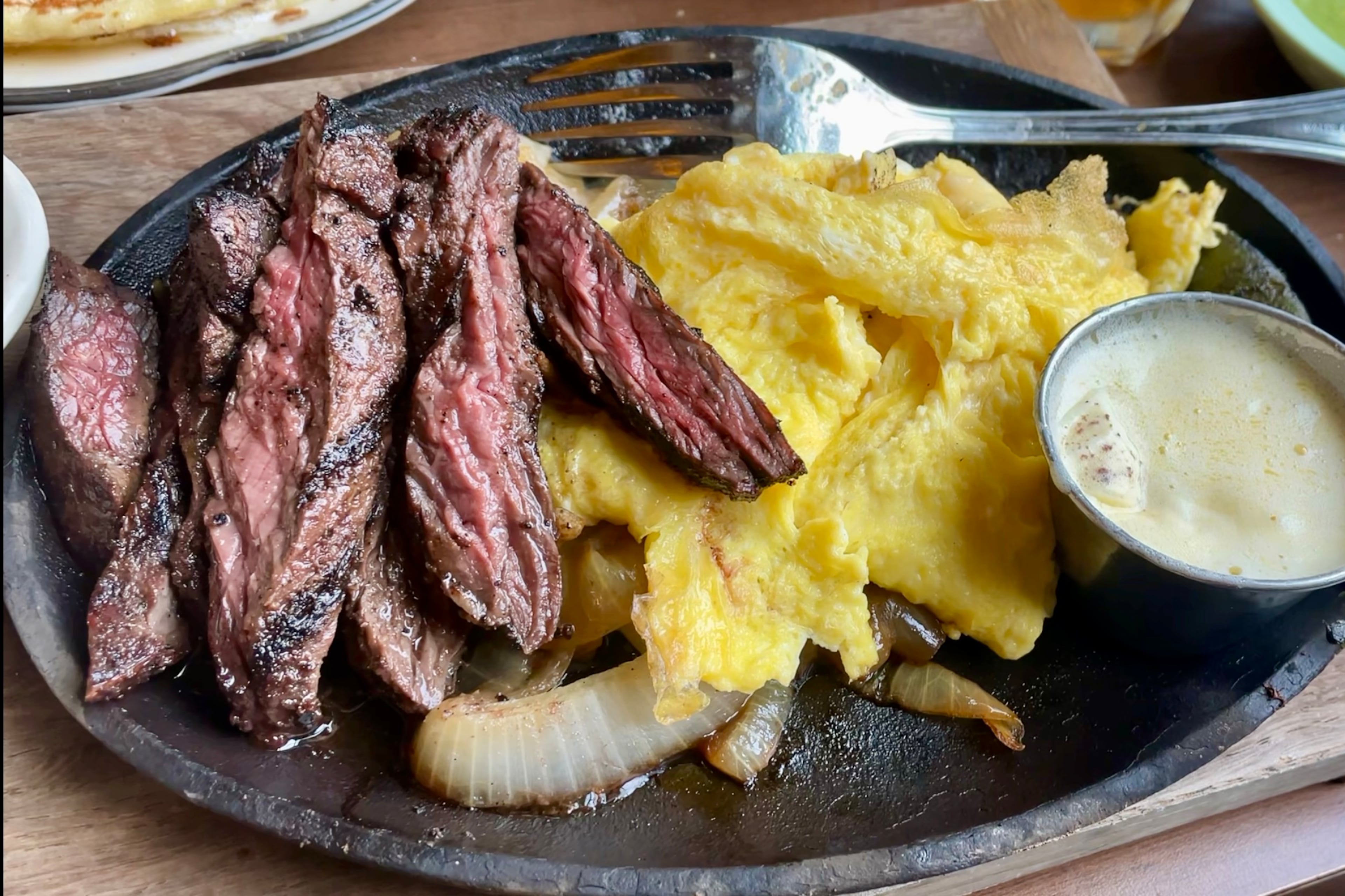 Migas al carbon at Superica. (Justin Brown for the AJC)