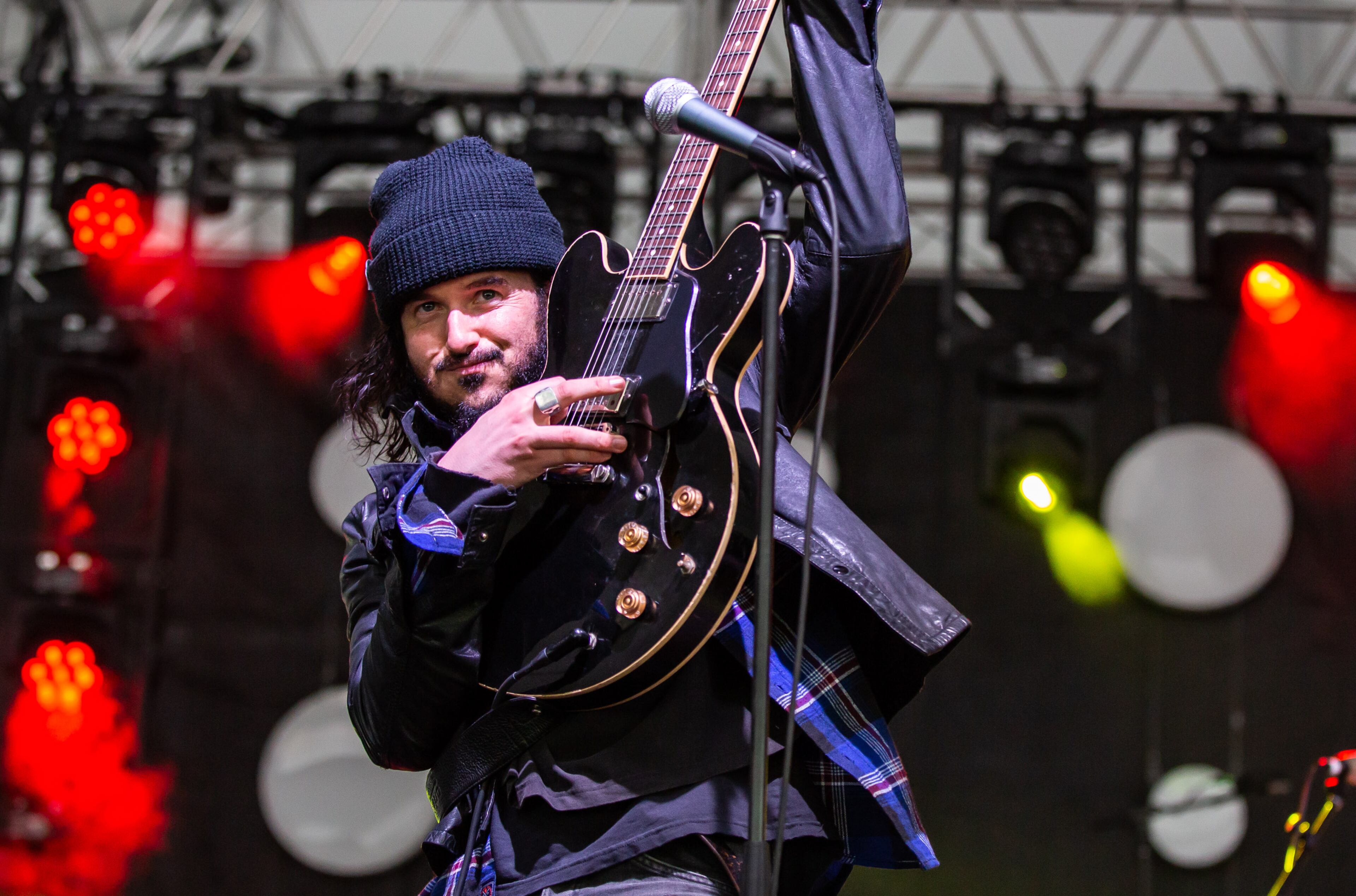 Reignwolf performs on the second day of this year's Shaky Knees Festival on Saturday, April 30, 2022, at Central Park in Atlanta. (Photo by Ryan Fleisher for The Atlanta Journal-Constitution)