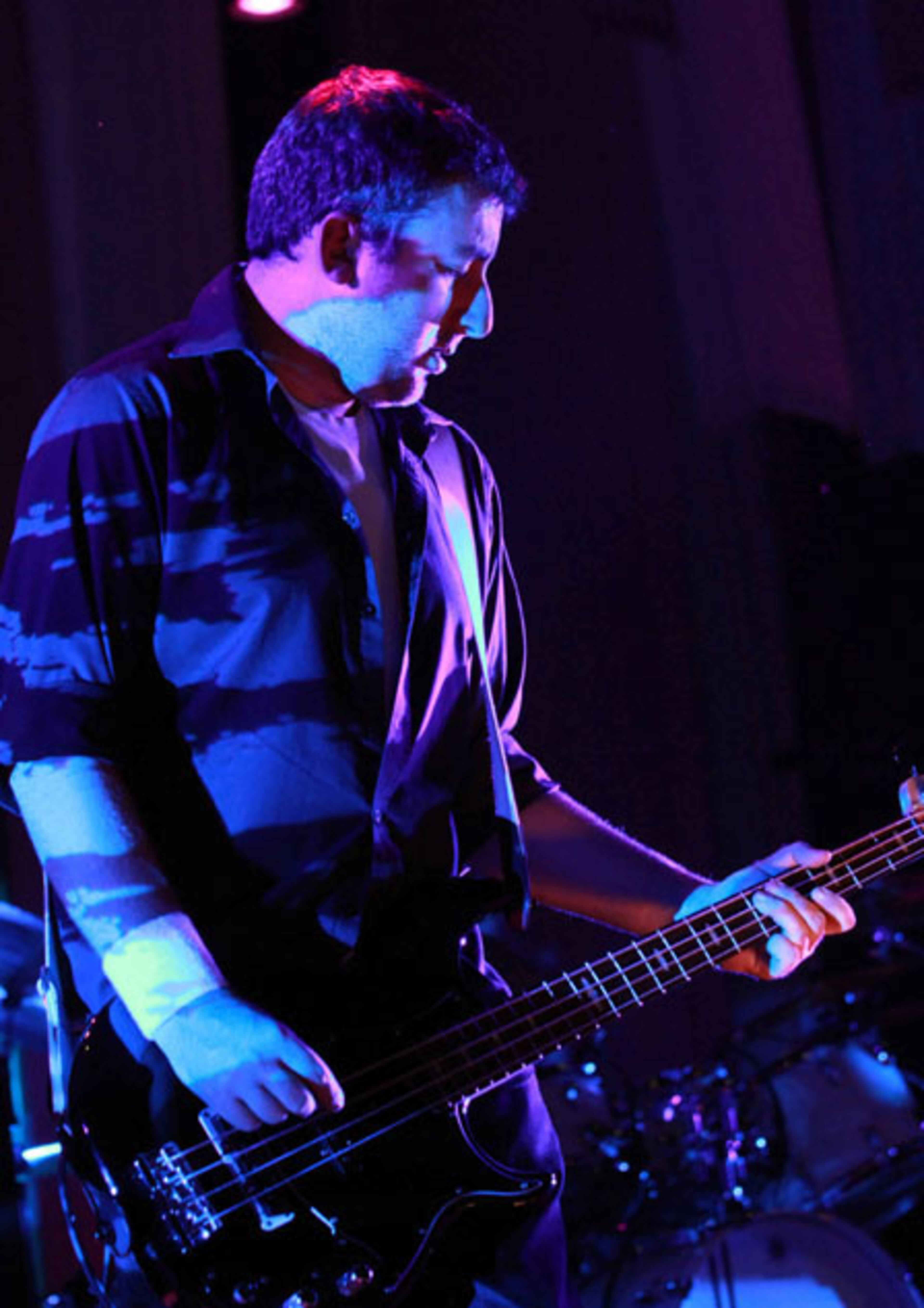 Pumpkins bassist Jack Bates performs at the concert. The Smashing Pumpkins and Marilyn Manson teamed up for the "End Times Tour", as they rocked Aaron's Amphitheatre at Lakewood in Atlanta on Saturday night, July 25, 2015. Robb D. Cohen / RobbsPhotos.com