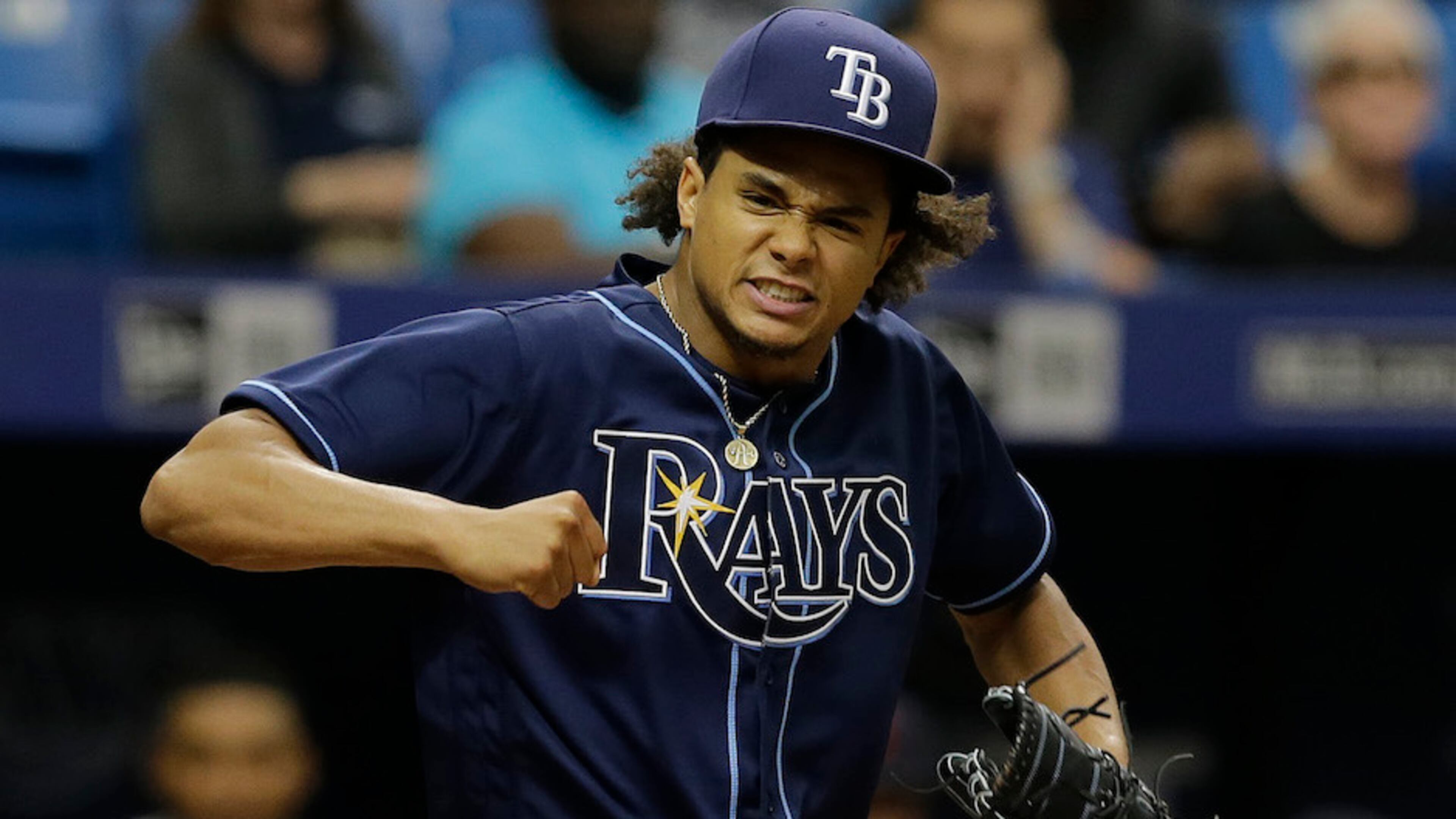 If the Tampa Bay Rays are willing to trade pitcher Chris Archer, the Braves are among the teams expected to at least explore what it would take to land the 2015 All-Star. (AP Photo/Chris O’Meara)