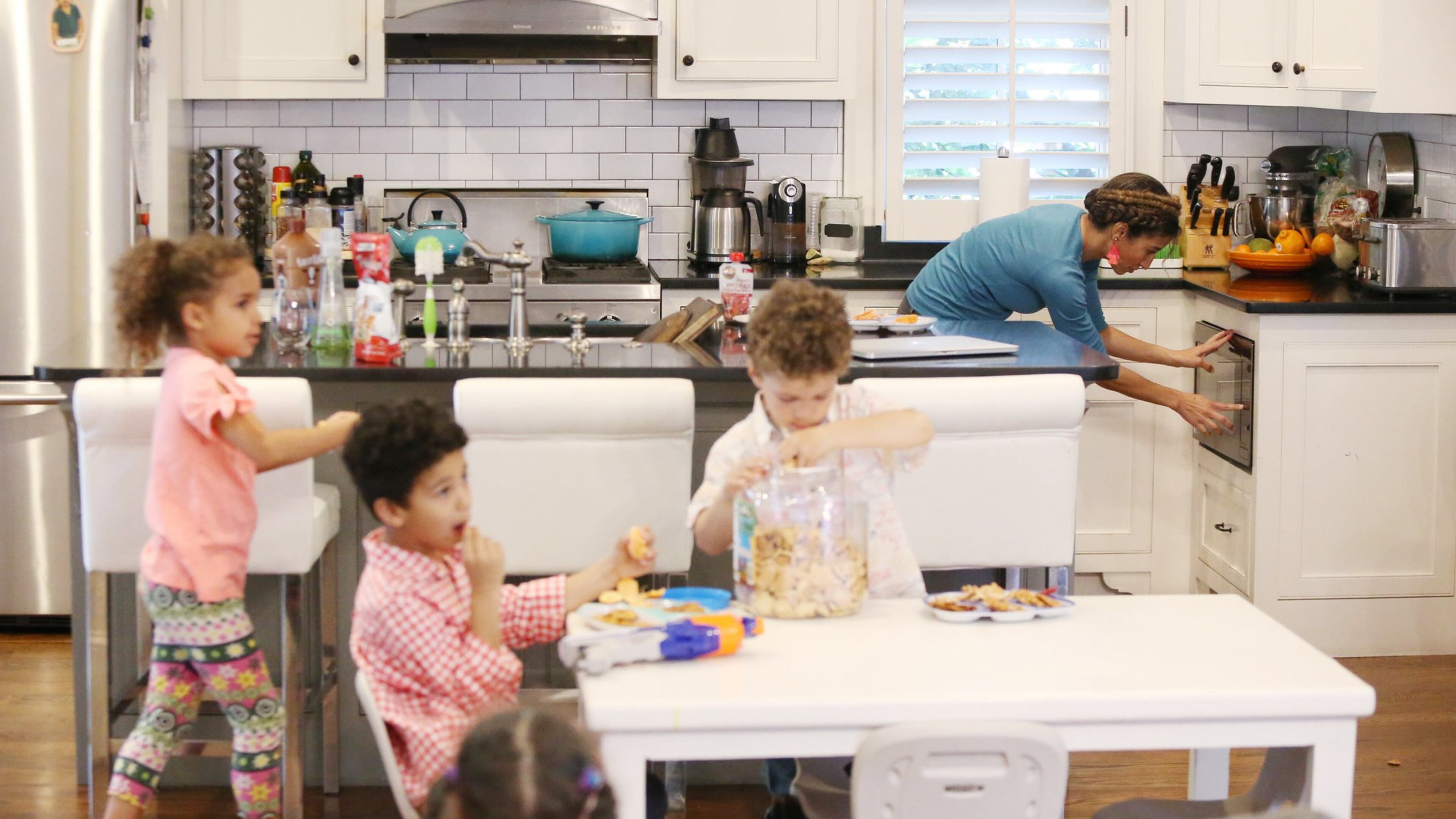 Debra Shigley, a mom of five, decided to run for the Georgia House after the reversal of Roe v. Wade. As a female candidate with caregiver responsibilities, her efforts highlight the challenges that still prevent many other women from running for office. EMILY HANEY / EMILY.HANEY@AJC.COM