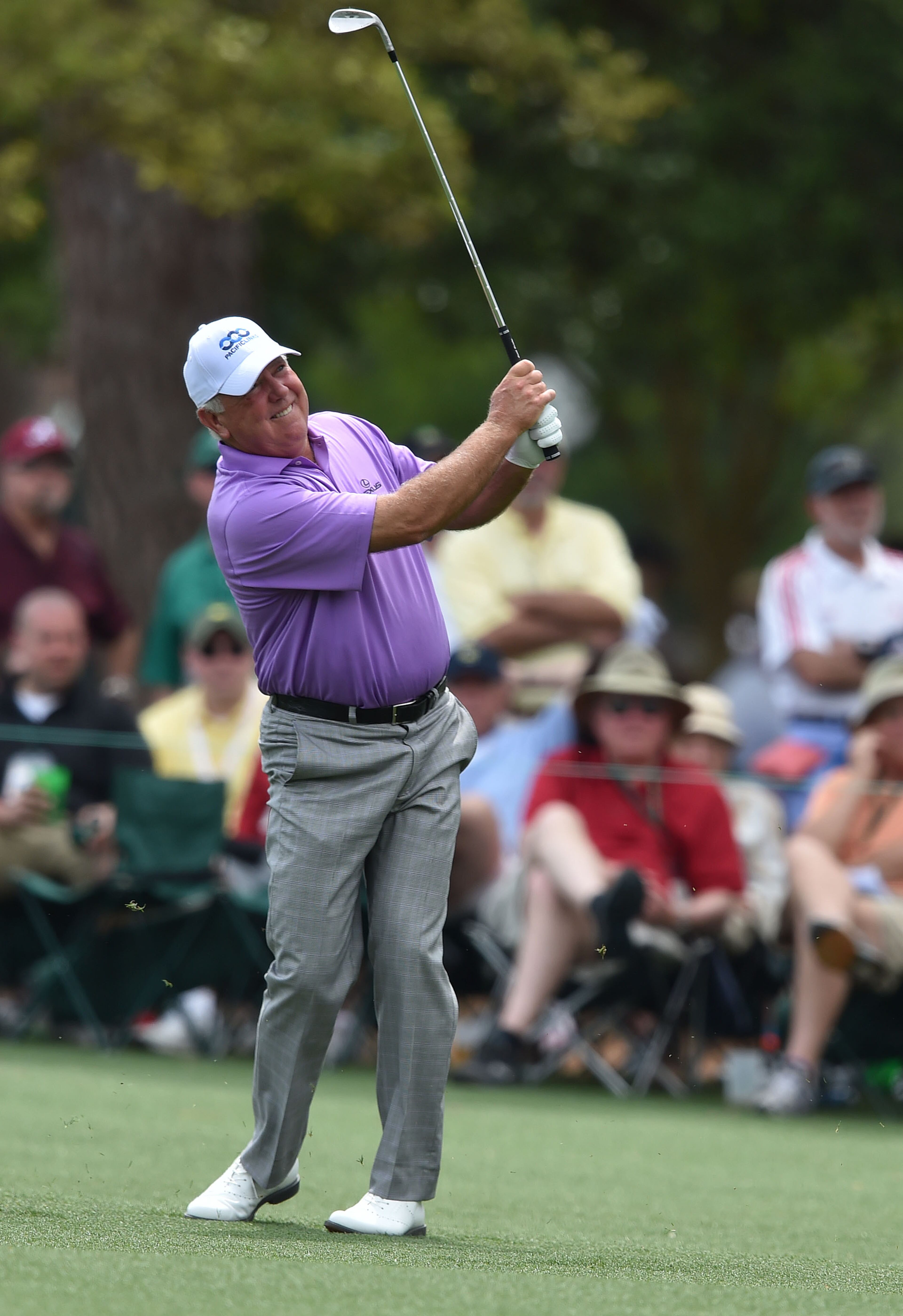Mark O'Meara won his green jacket 10 years after Sandy Lyle, prevailing at Augusta National in 1998. (AJC file photo/Brant Sanderlin)
