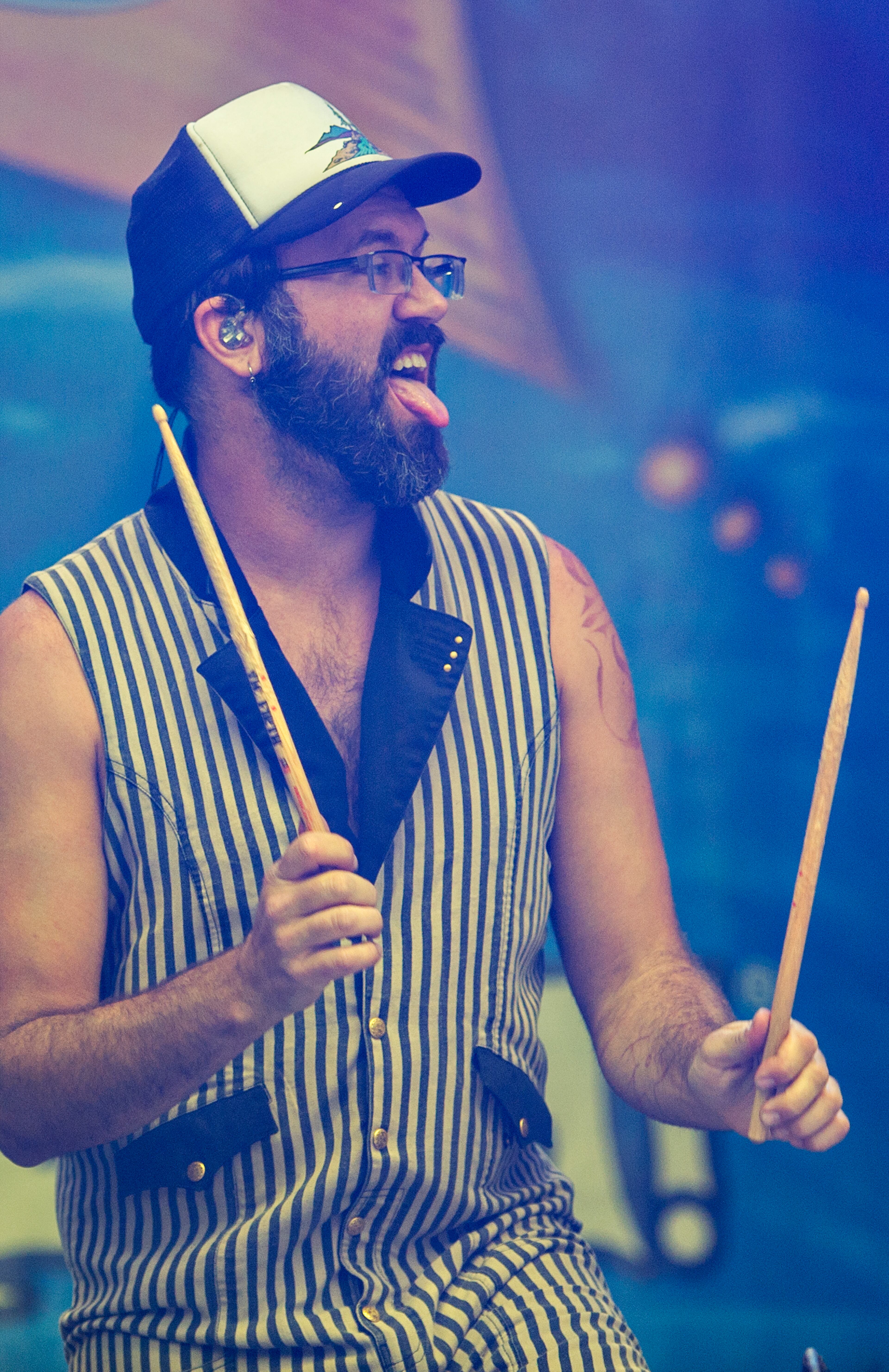 David Satori of Beats Antique performs on stage during the SweetWater 420 Fest at Centennial Olympic Park in Atlanta on Friday, April 17, 2015. The first day of the three day music festival featured Snoop Dogg, Thievery Corporation, Beats Antique, Aer and Big Data. JONATHAN PHILLIPS / SPECIAL