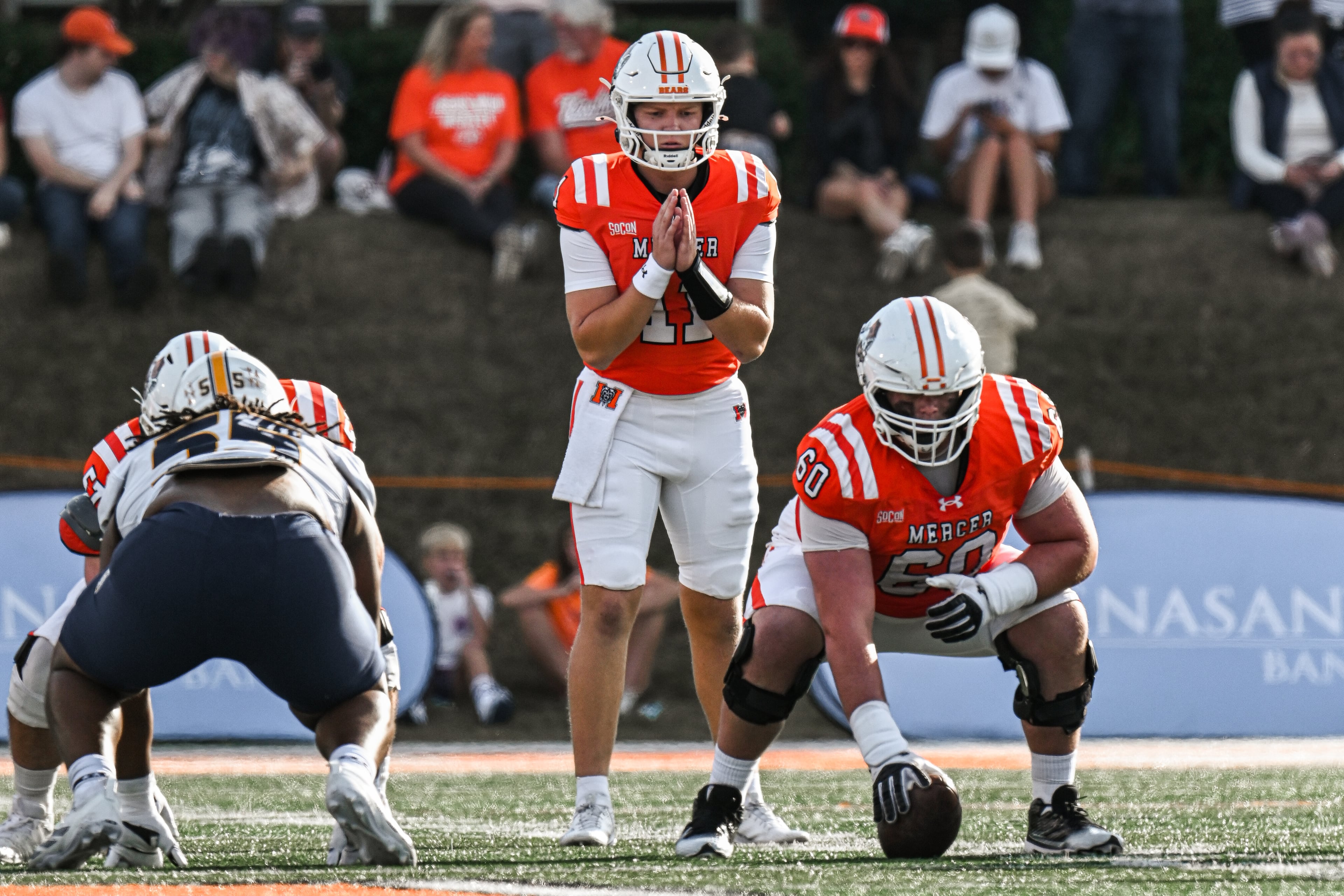 Quarterback Braden Atkinson of Mercer was the winner of the Jerry Rice Award for being the top freshman football player in FCS. (Courtesy of Mercer University Athletics)
