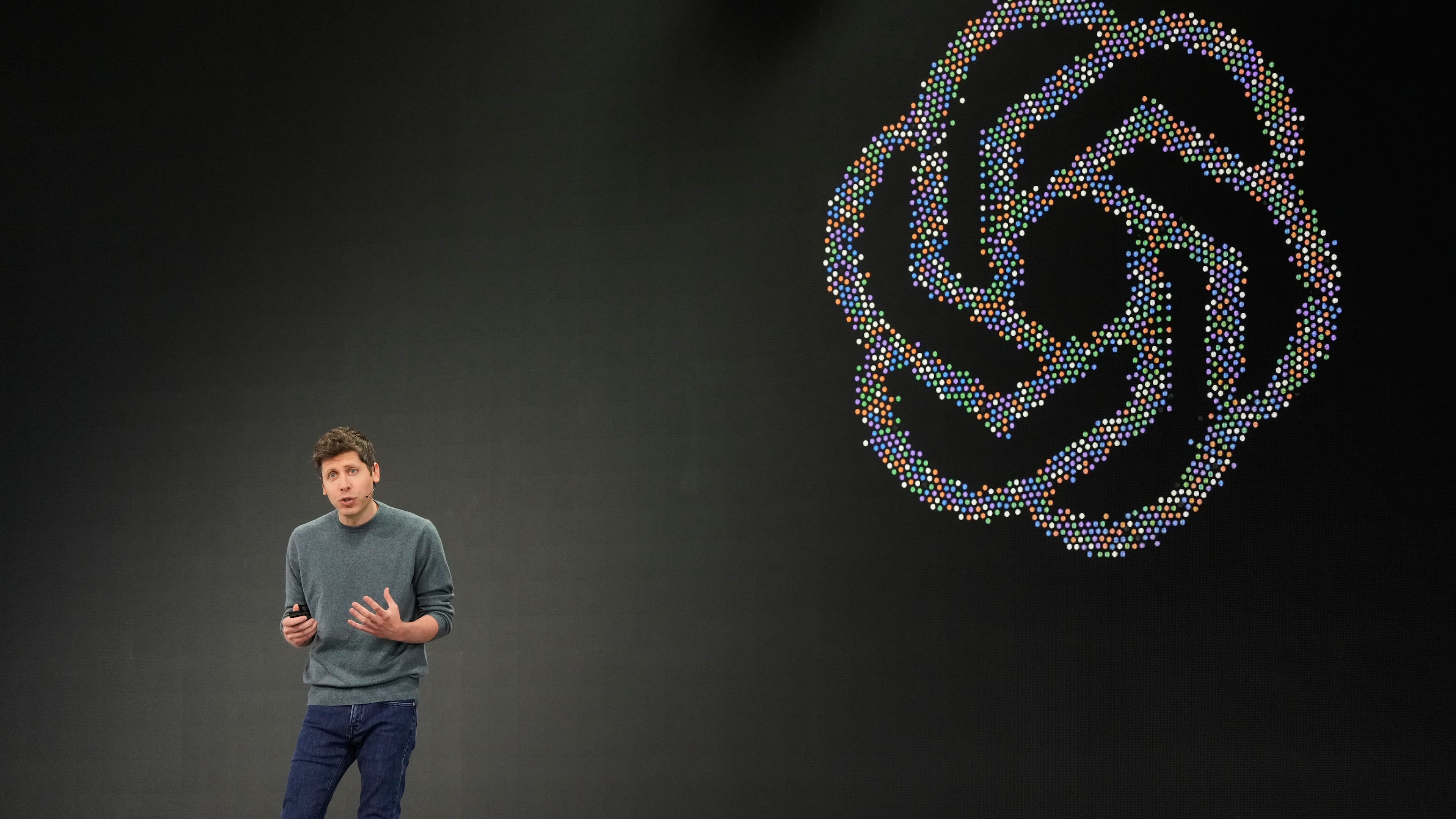 Open AI CEO Sam Altman speaks at the OpenAI DevDay 2026 conference, Tuesday, Sept. 29, 2026, in San Francisco. (AP Photo/Jeff Chiu)