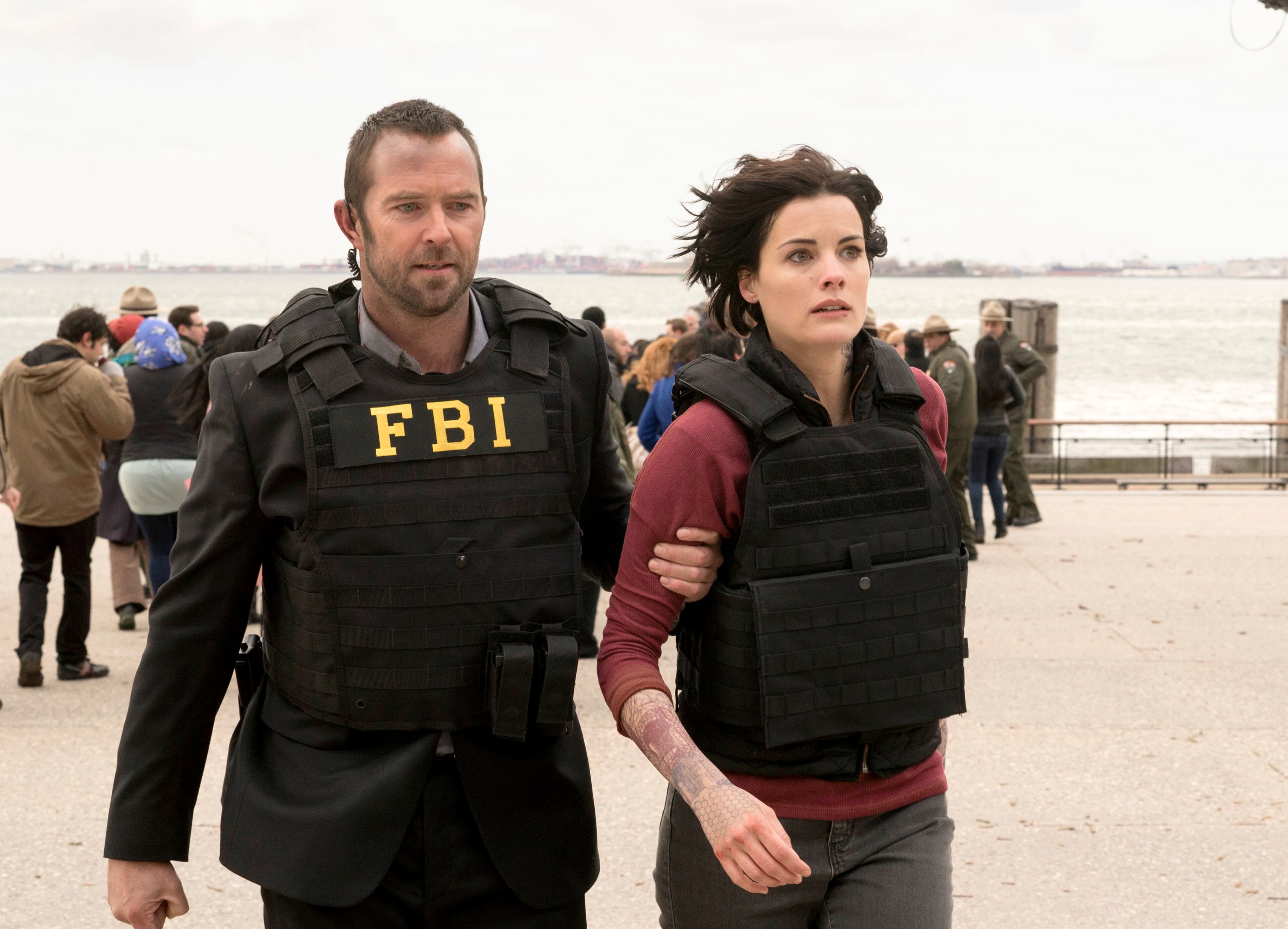 "Blindspot" premieres Sept. 21 on NBC: A young woman is discovered in Times Square with no memory but with unexplained tattoos covering her body. The FBI discovers that each tattoo contains a clue to a crime they, with her help, will have to solve. (Virginia Sherwood/NBC via AP)